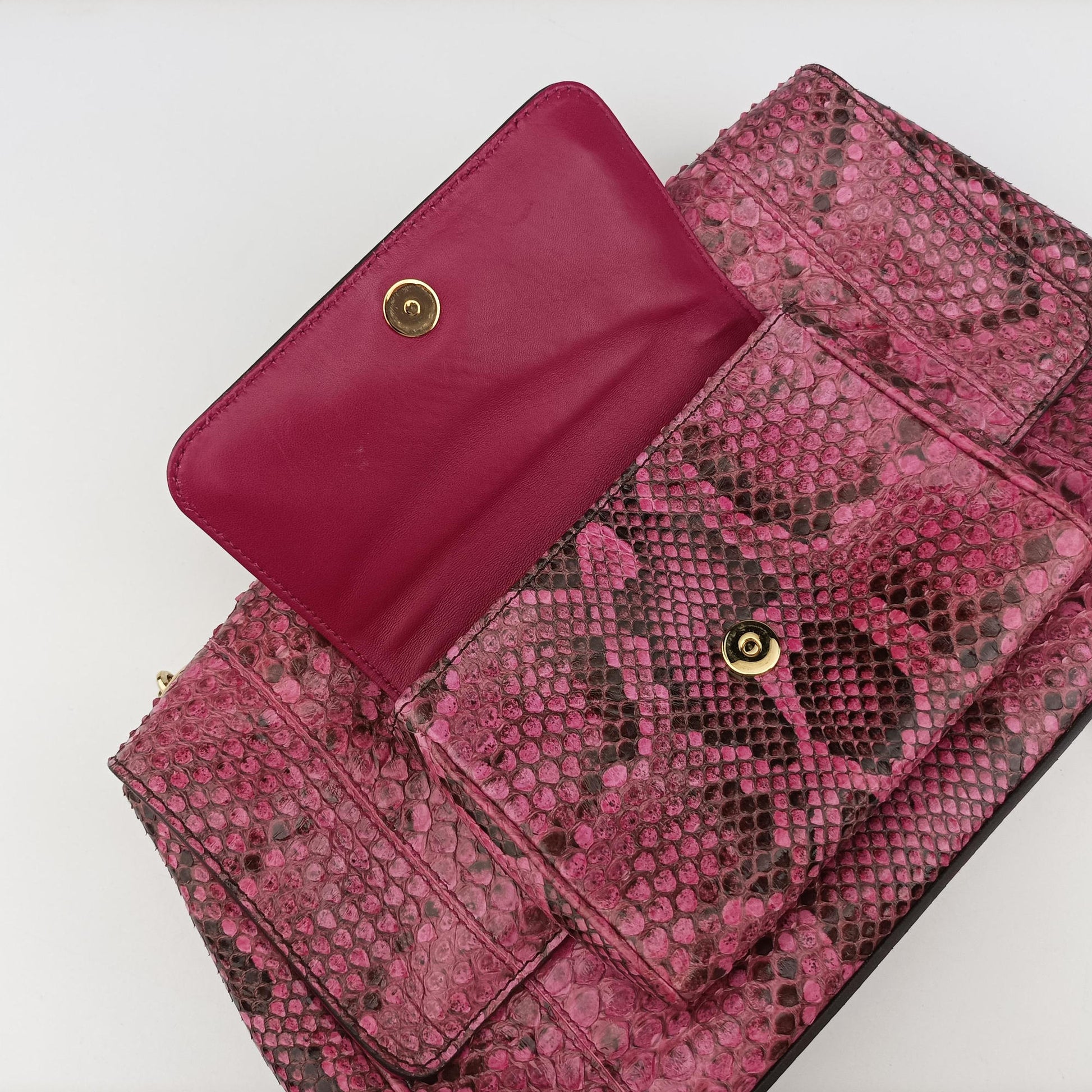 Exotic Leather Sicily Red×Black snakeskin エキゾチックレザー シシリー レッド×ブラック ヘビ革 