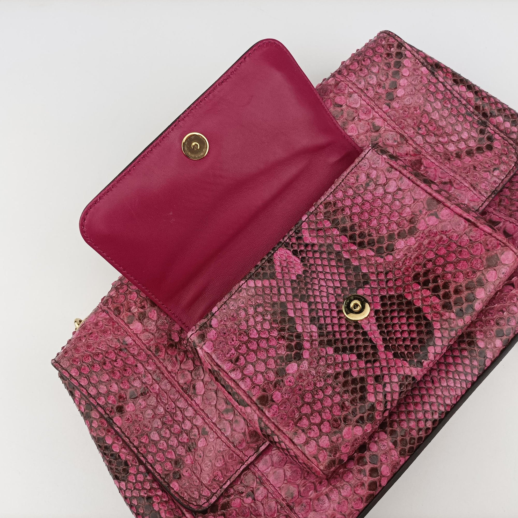 Exotic Leather Sicily Red×Black snakeskin エキゾチックレザー シシリー レッド×ブラック ヘビ革 