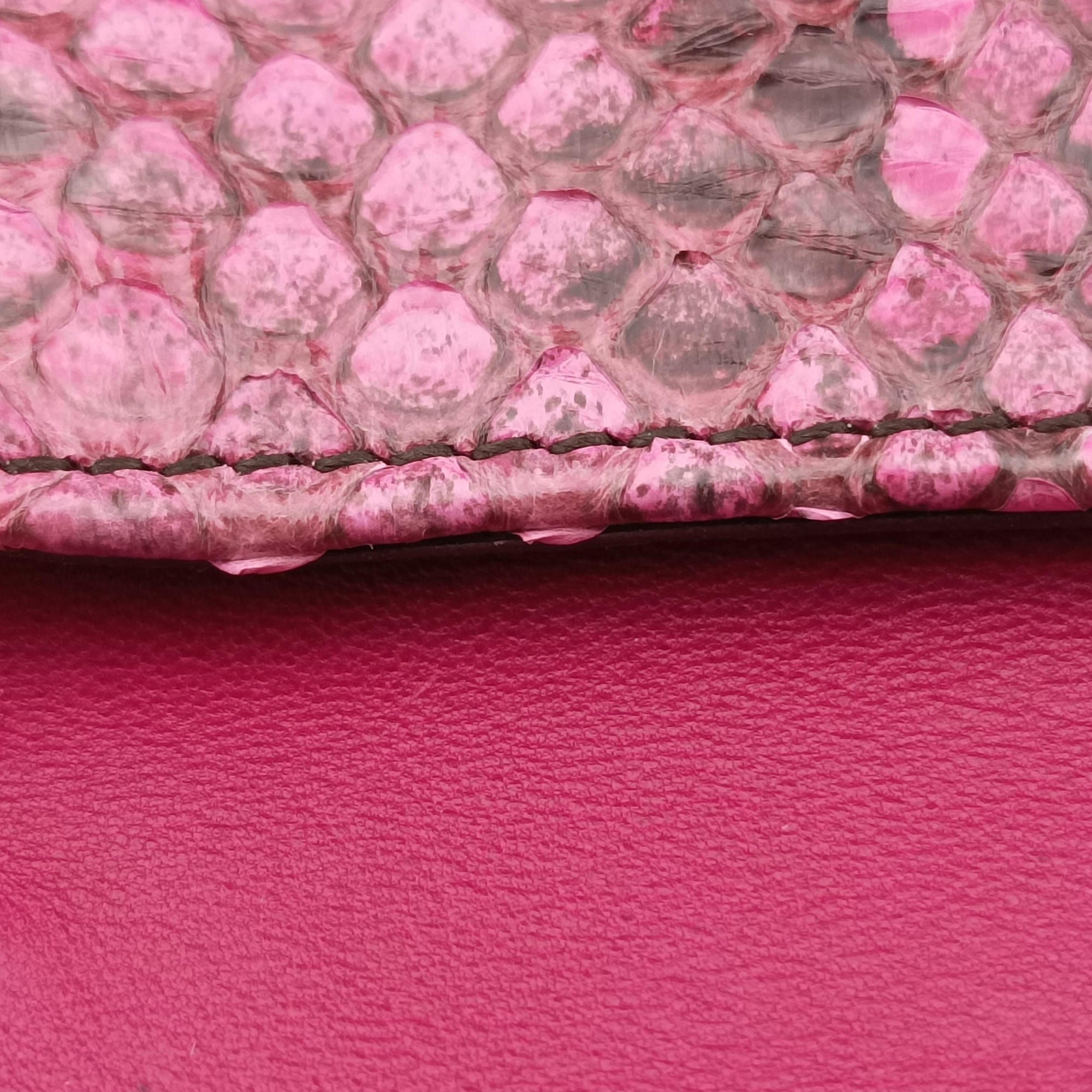 Exotic Leather Sicily Red×Black snakeskin エキゾチックレザー シシリー レッド×ブラック ヘビ革 