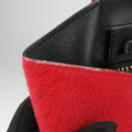 Luggage Mini Shopper Black×Blue×Red Leather×Ponyhair U-GA-0123ラゲージミニショッパー ブラック×ブルー×レッド レザー×ハラコ U-GA-0123