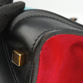 Luggage Mini Shopper Black×Blue×Red Leather×Ponyhair U-GA-0123ラゲージミニショッパー ブラック×ブルー×レッド レザー×ハラコ U-GA-0123