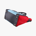 Luggage Mini Shopper Black×Blue×Red Leather×Ponyhair U-GA-0123ラゲージミニショッパー ブラック×ブルー×レッド レザー×ハラコ U-GA-0123