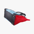 Luggage Mini Shopper Black×Blue×Red Leather×Ponyhair U-GA-0123ラゲージミニショッパー ブラック×ブルー×レッド レザー×ハラコ U-GA-0123
