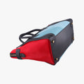 Luggage Mini Shopper Black×Blue×Red Leather×Ponyhair U-GA-0123ラゲージミニショッパー ブラック×ブルー×レッド レザー×ハラコ U-GA-0123