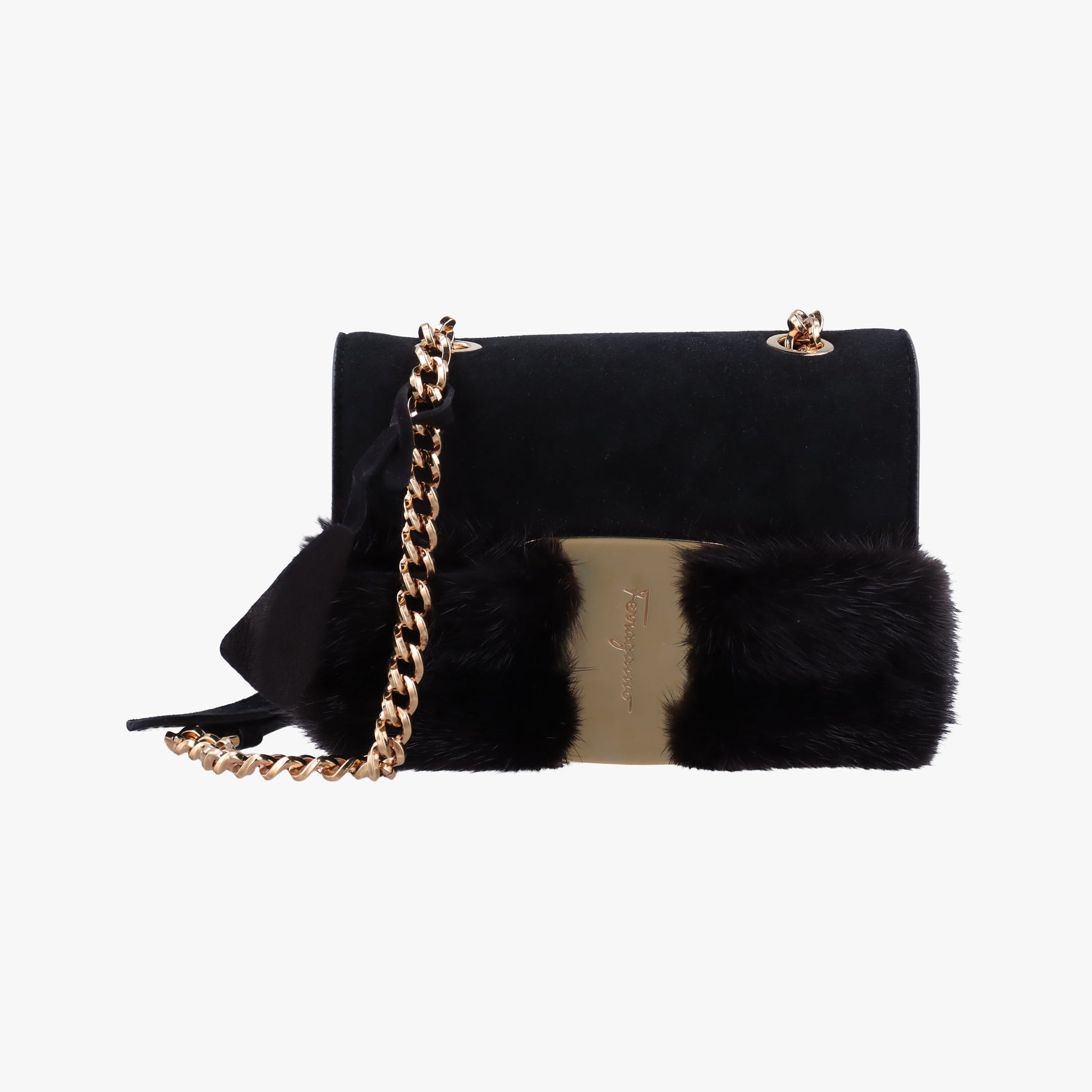 Vara Black Suede × Mink Fur FZ-21 H 309ヴァラ ブラック スエード × ミンクファー FZ-21 H 309