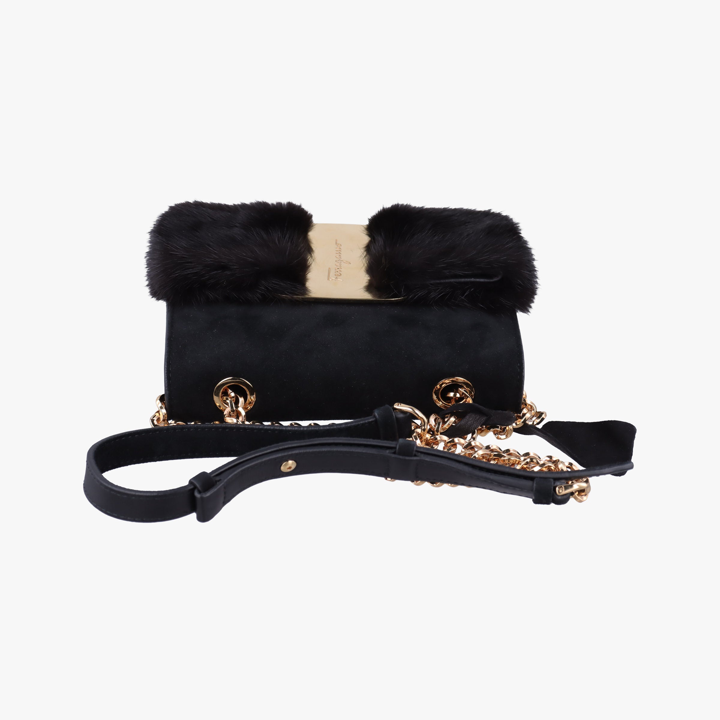 Vara Black Suede × Mink Fur FZ-21 H 309ヴァラ ブラック スエード × ミンクファー FZ-21 H 309