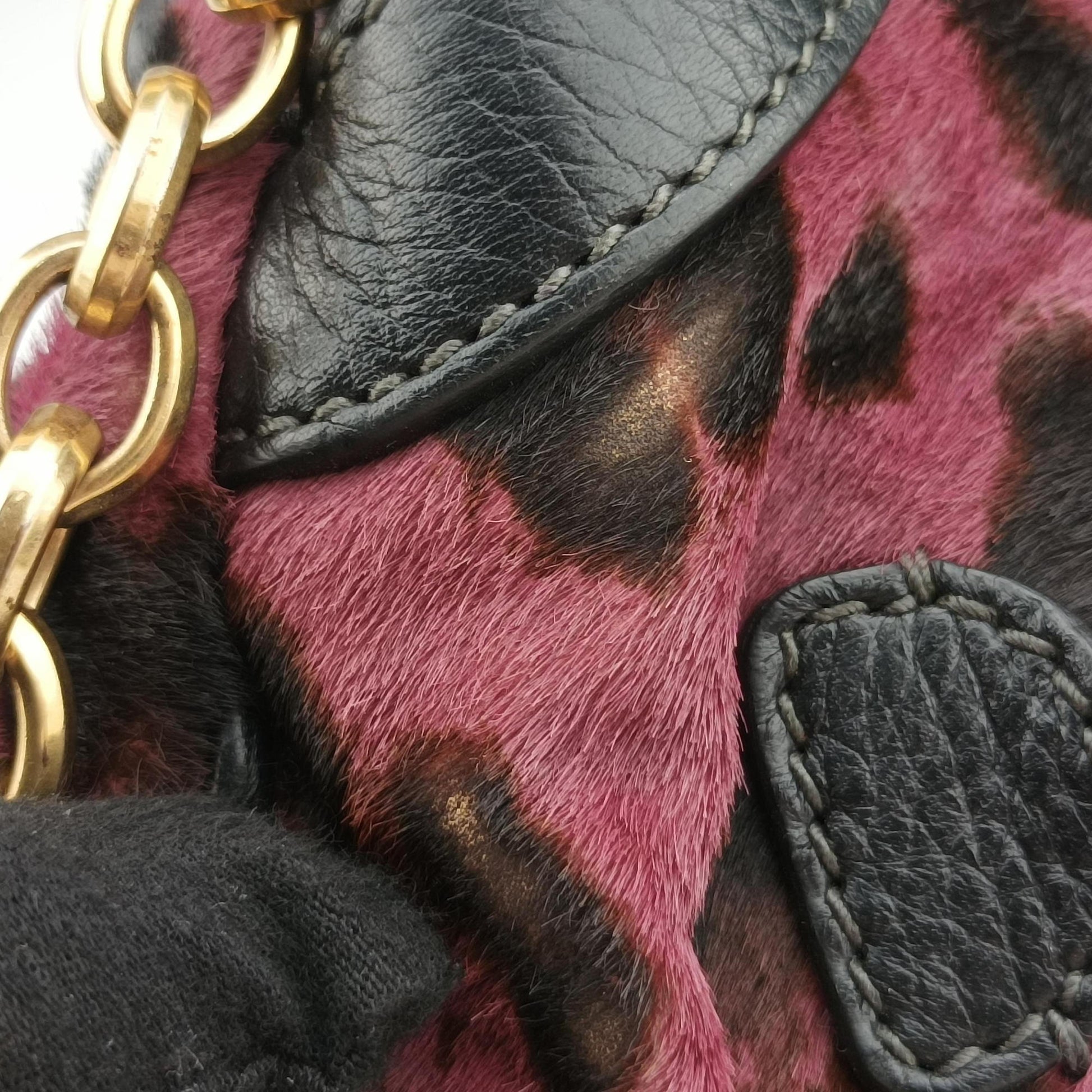 Leopard Print  Purple × Multicolour ponyhair ヒョウ柄 パープル × マルチカラー ハラコ 