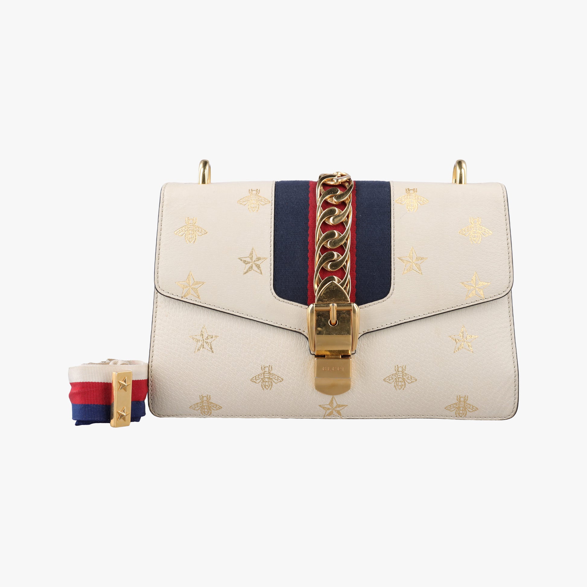 Sylvie Ivory×Navy×Red Leather 524405 D028932196シルヴィ アイボリー×ネイビー×レッド レザー 524405 D028932196