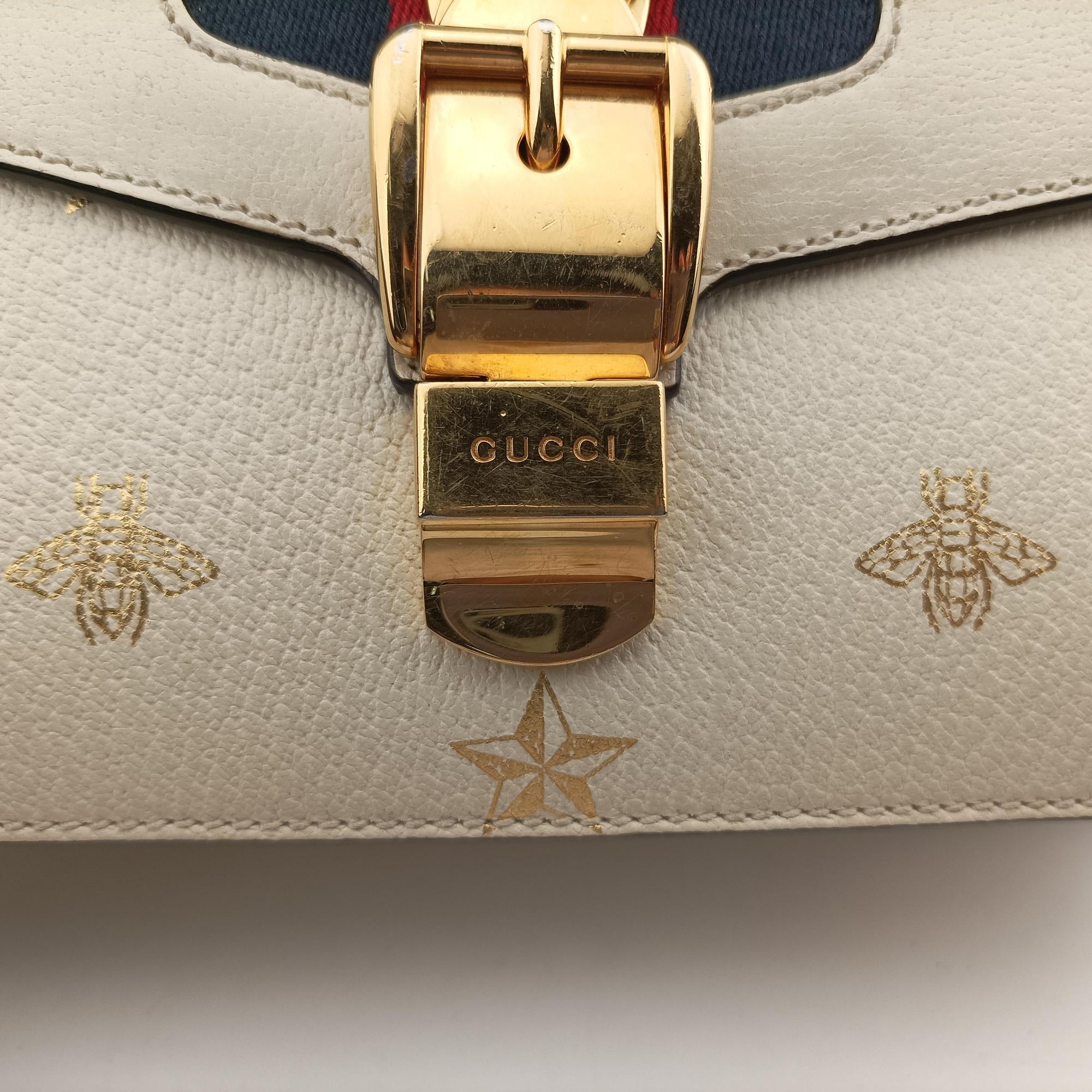 Sylvie Ivory×Navy×Red Leather 524405 D028932196シルヴィ アイボリー×ネイビー×レッド レザー 524405 D028932196