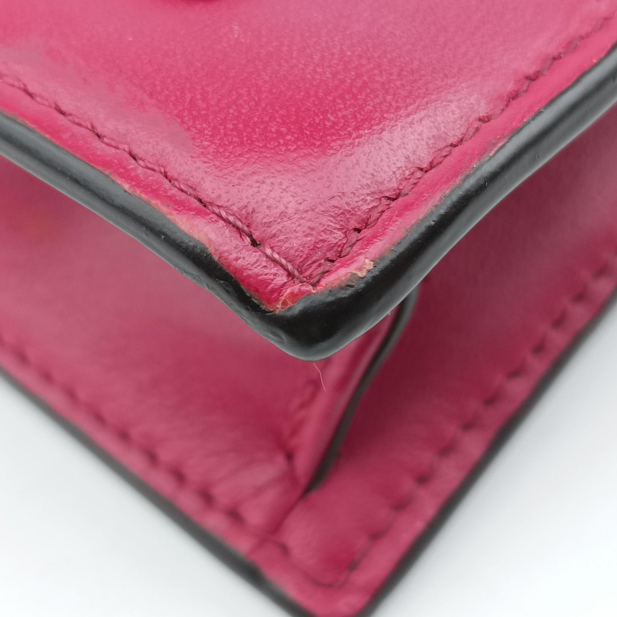 Portefeuille FLORE Chain brown×FUCHSIA Monogram Canvas×calf leather M69578 SP0189ポルトフォイユ フロール チェーン モノグラム/ブラウン×フューシャ モノグラムキャンバス×カーフレザー M69578 SP0189