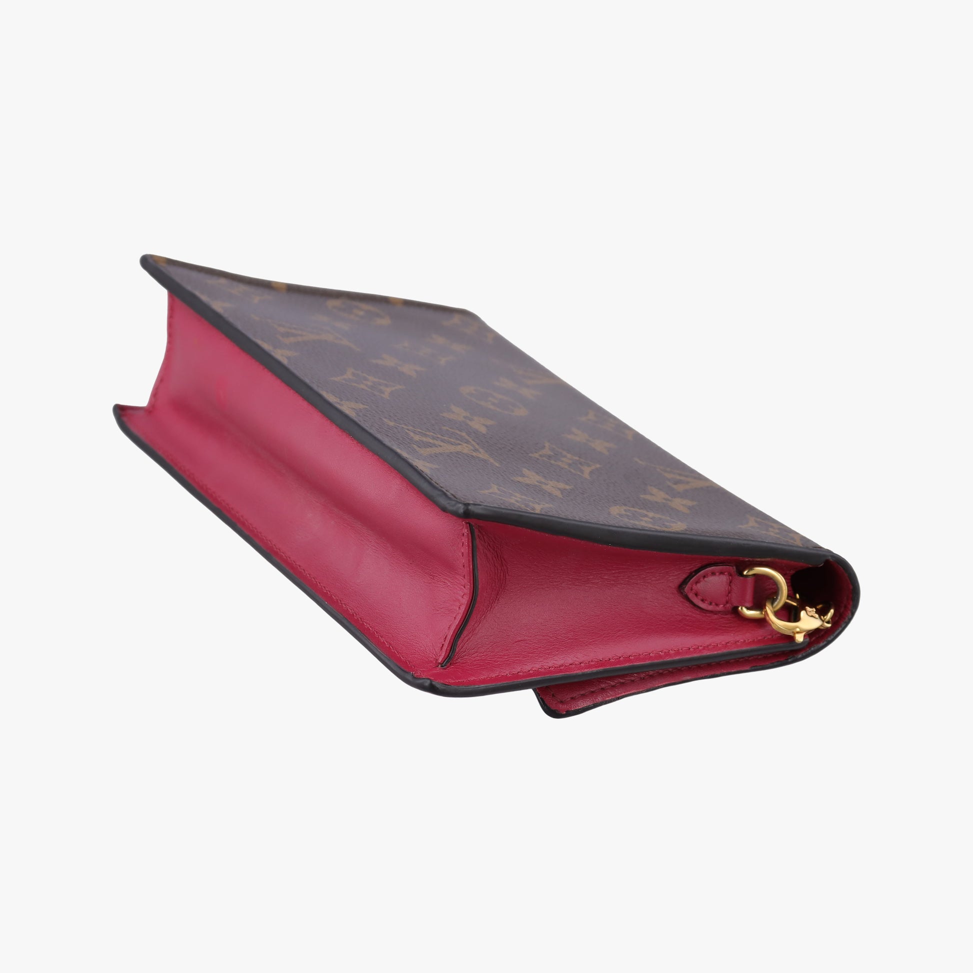 Portefeuille FLORE Chain brown×FUCHSIA Monogram Canvas×calf leather M69578 SP0189ポルトフォイユ フロール チェーン モノグラム/ブラウン×フューシャ モノグラムキャンバス×カーフレザー M69578 SP0189