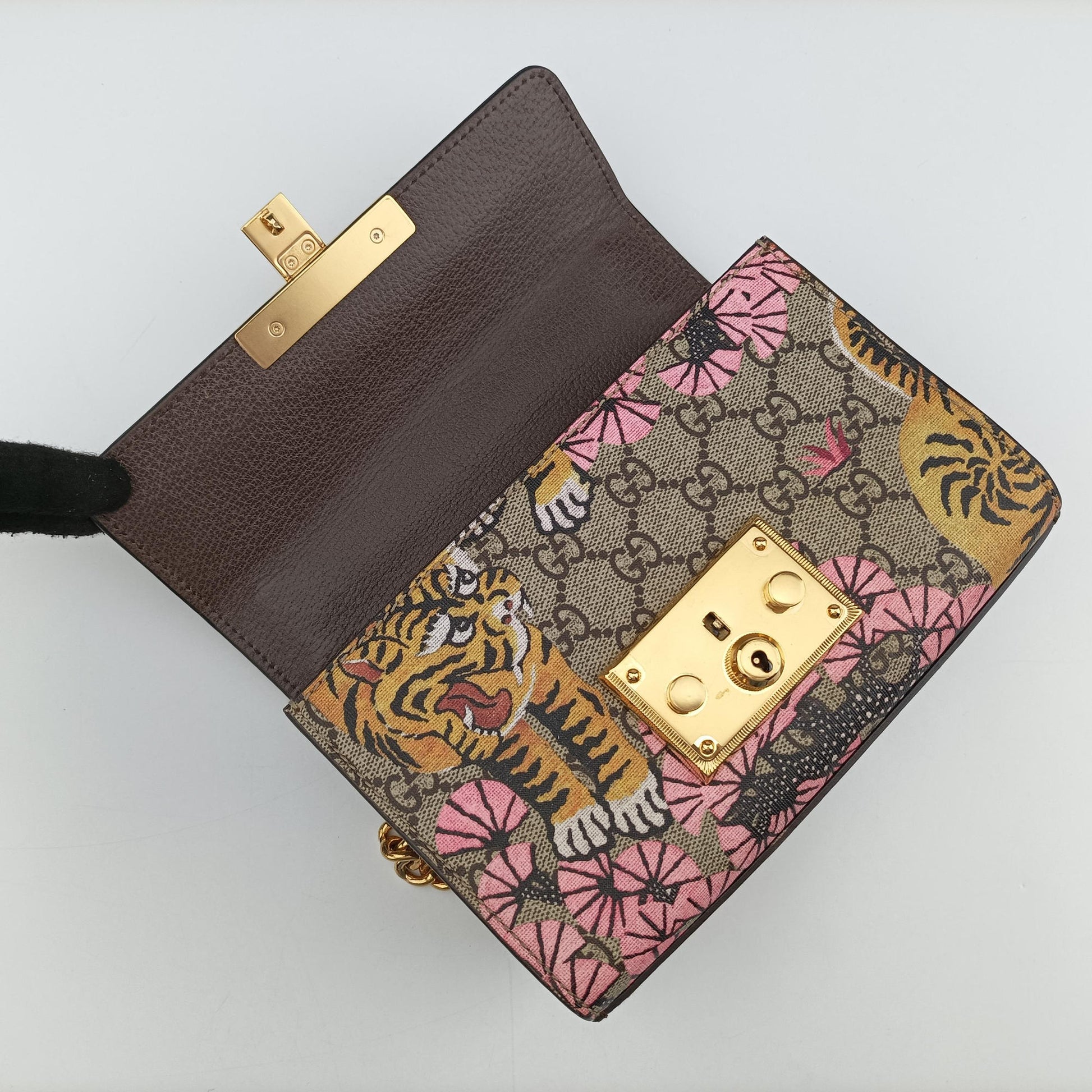Padlock Brown PVC coated canvas 409487 C021107660パドロック ブラウン PVCコーティングキャンバス 409487 C021107660