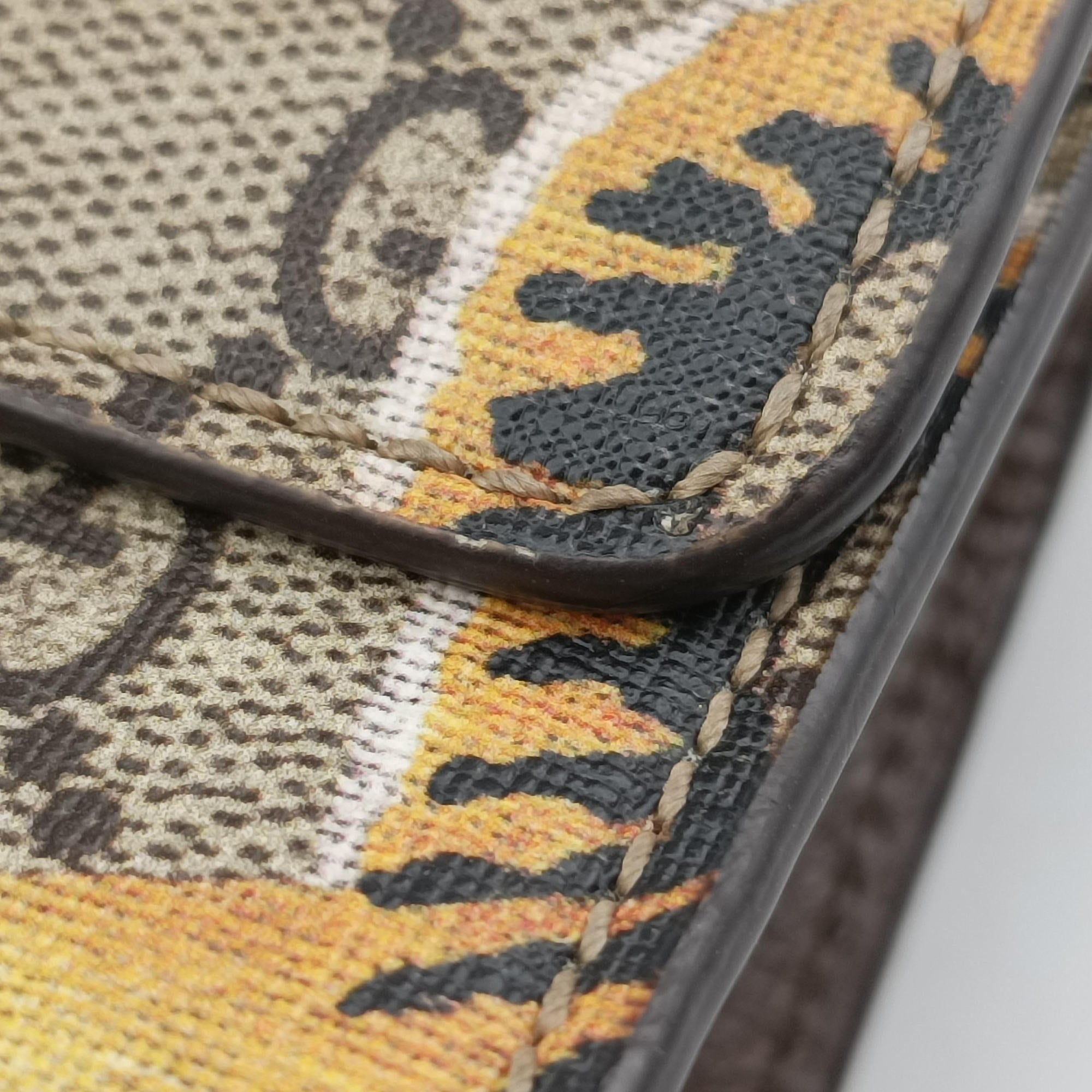 Padlock Brown PVC coated canvas 409487 C021107660パドロック ブラウン PVCコーティングキャンバス 409487 C021107660