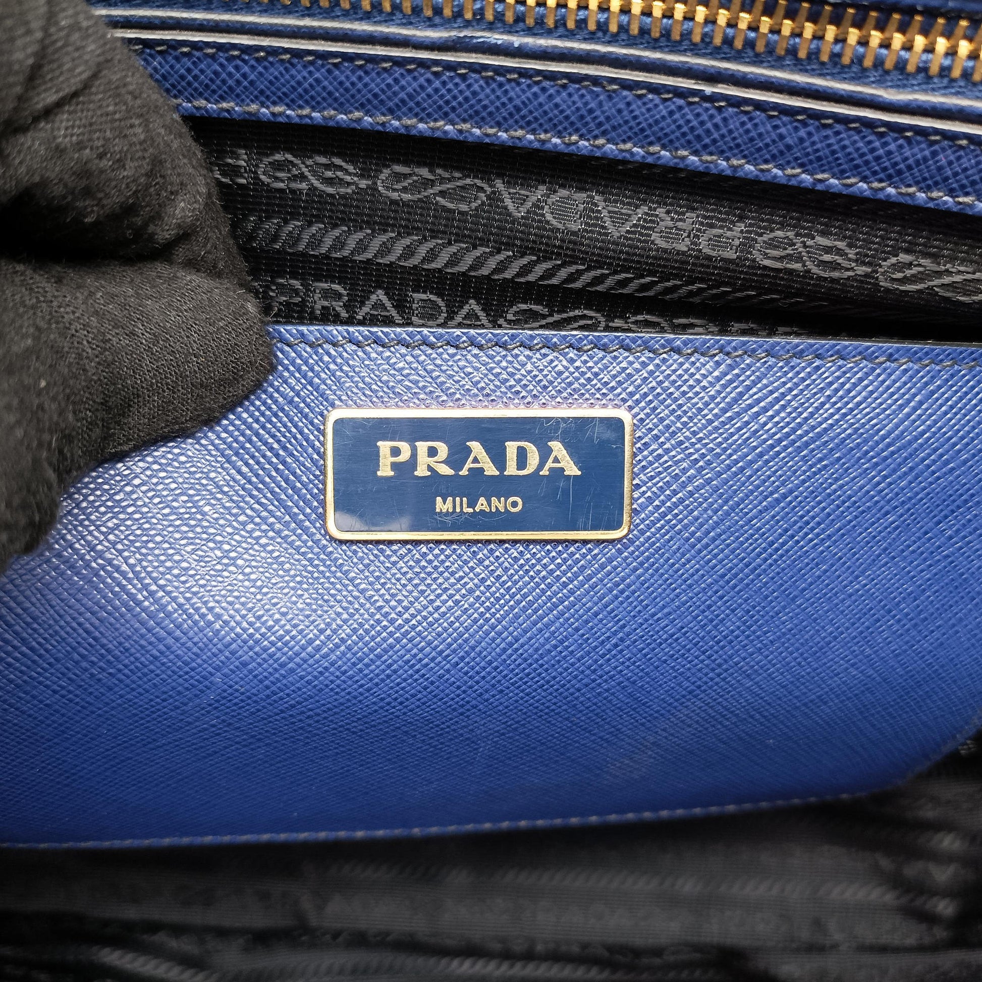 Galleria Blue SAFFIANO Leather BN2274 7 Lガレリア ブルー サフィアーノレザー BN2274 7 L