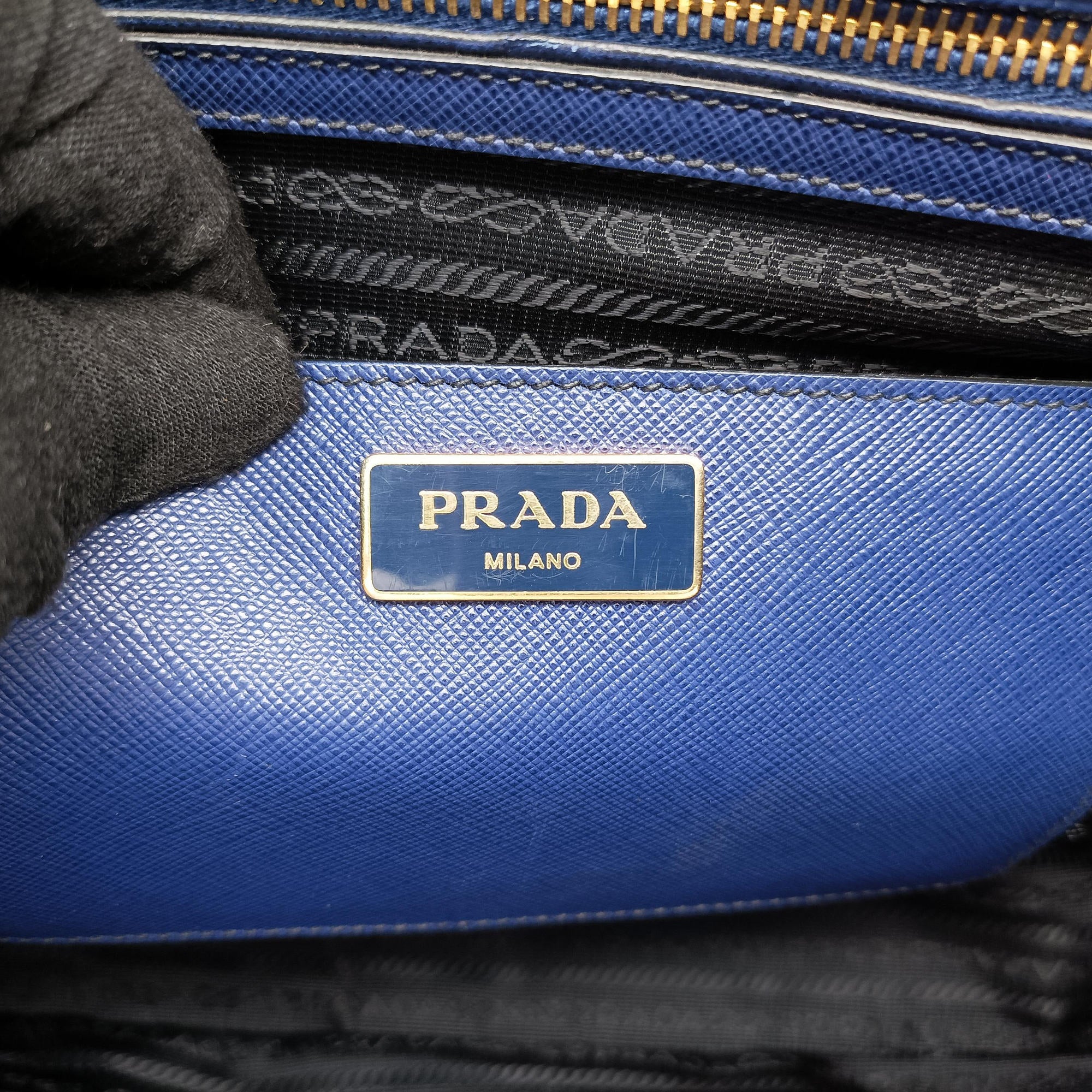 Galleria Blue SAFFIANO Leather BN2274 7 Lガレリア ブルー サフィアーノレザー BN2274 7 L