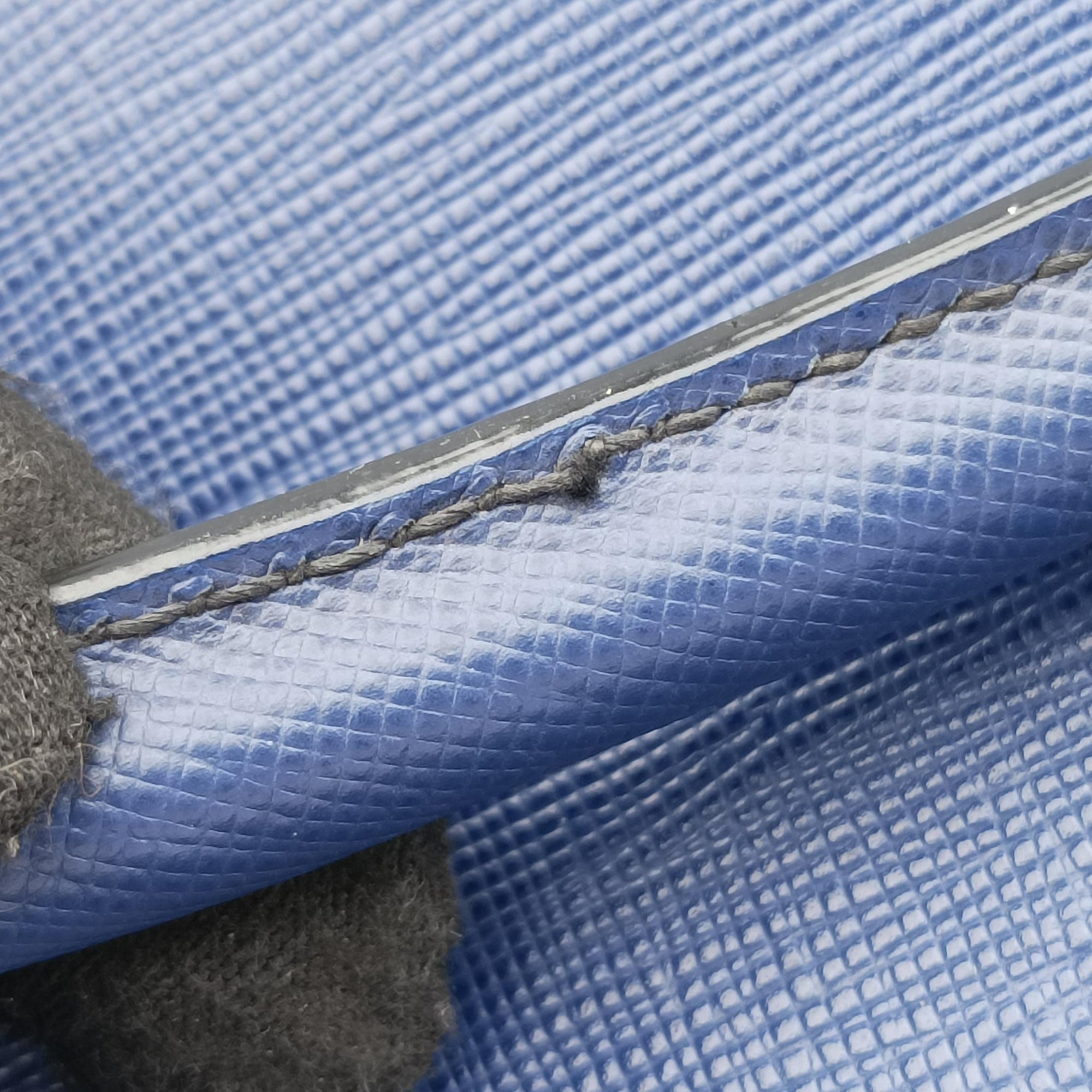 Galleria Blue SAFFIANO Leather BN2274 7 Lガレリア ブルー サフィアーノレザー BN2274 7 L