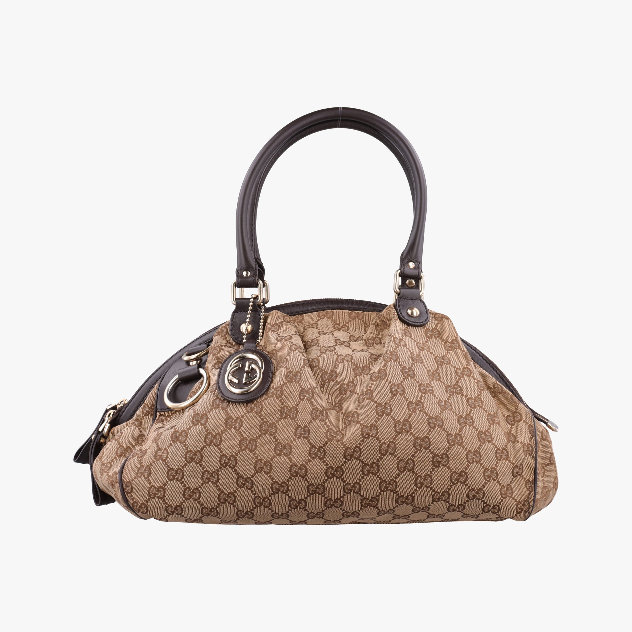 Sukey GUCCISSIMA Beige×Brown canvas 223974 E012774439スーキー ディアマンテ ベージュ×ブラウン キャンバス 223974 E012774439