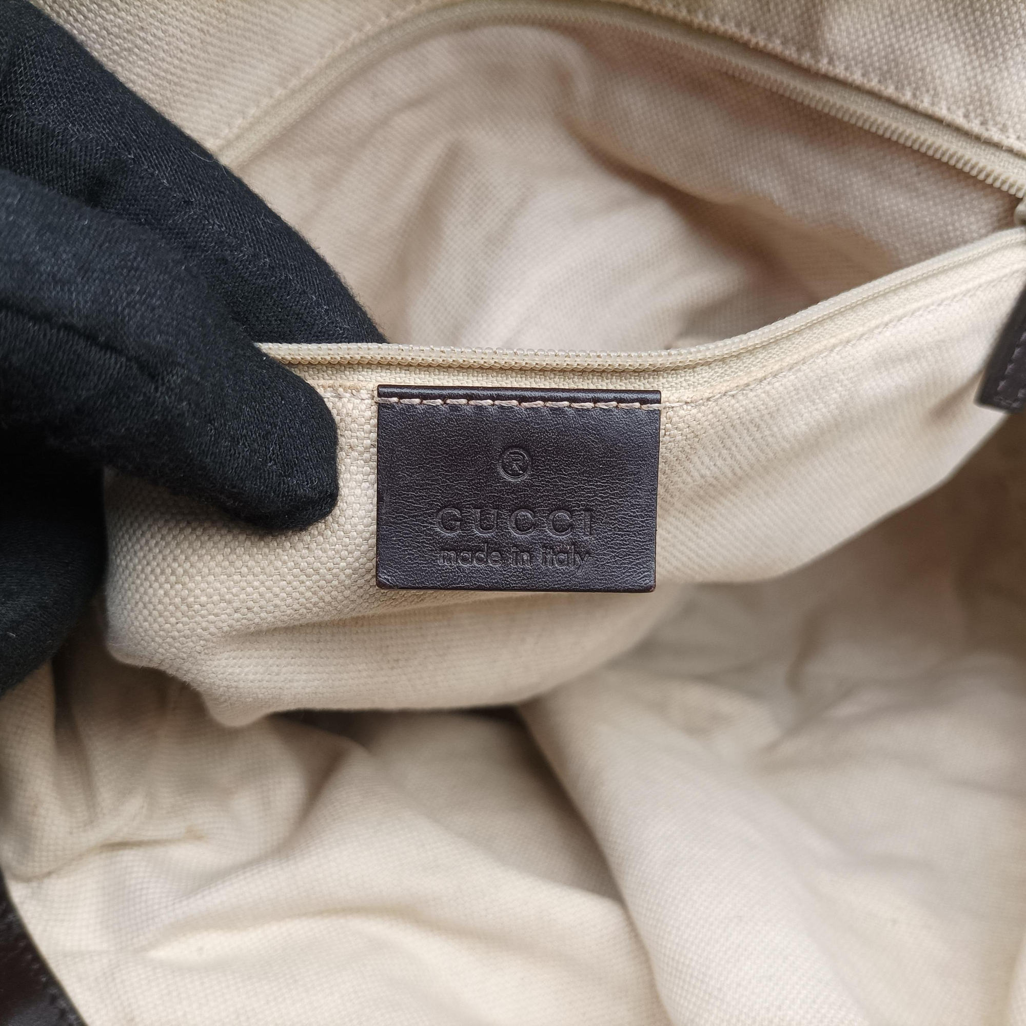 Sukey GUCCISSIMA Beige×Brown canvas 223974 E012774439スーキー ディアマンテ ベージュ×ブラウン キャンバス 223974 E012774439