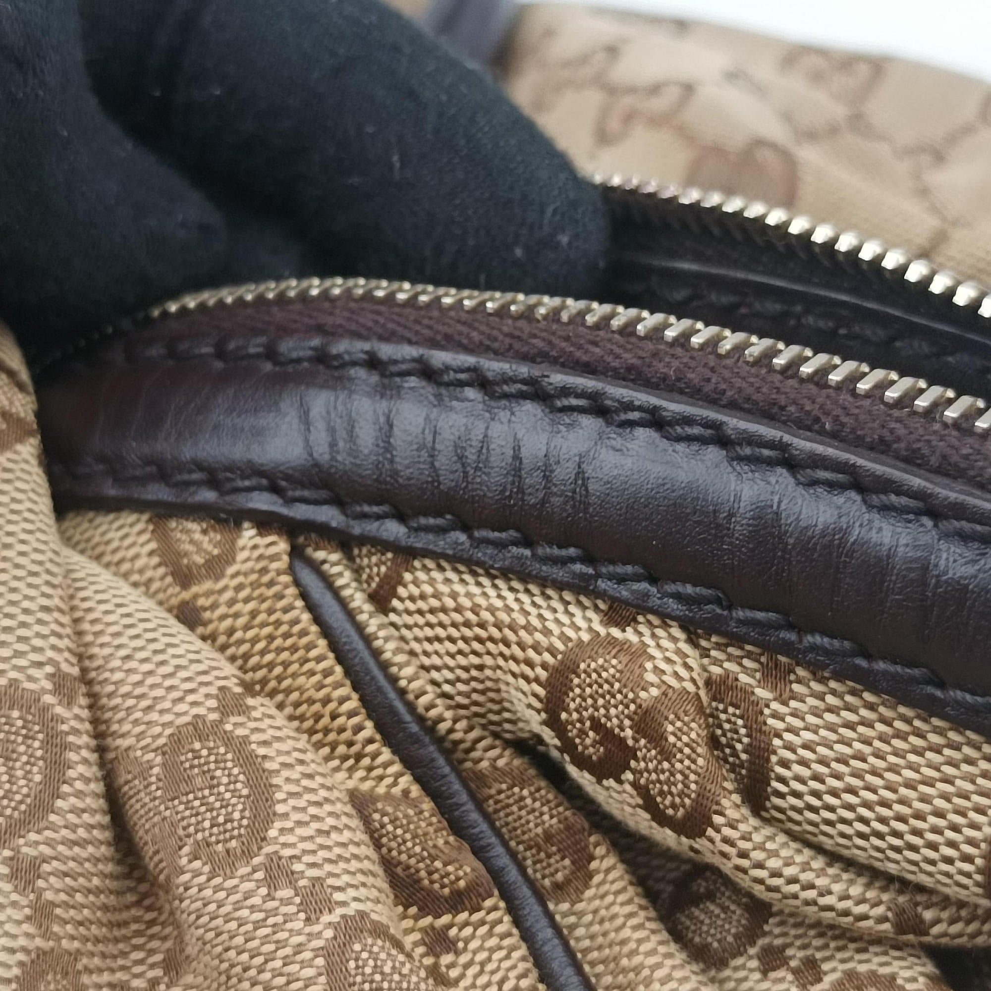 Sukey GUCCISSIMA Beige×Brown canvas 223974 E012774439スーキー ディアマンテ ベージュ×ブラウン キャンバス 223974 E012774439