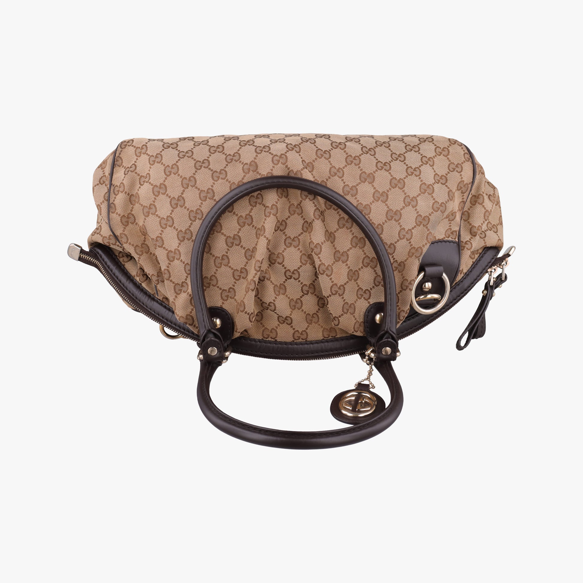 Sukey GUCCISSIMA Beige×Brown canvas 223974 E012774439スーキー ディアマンテ ベージュ×ブラウン キャンバス 223974 E012774439