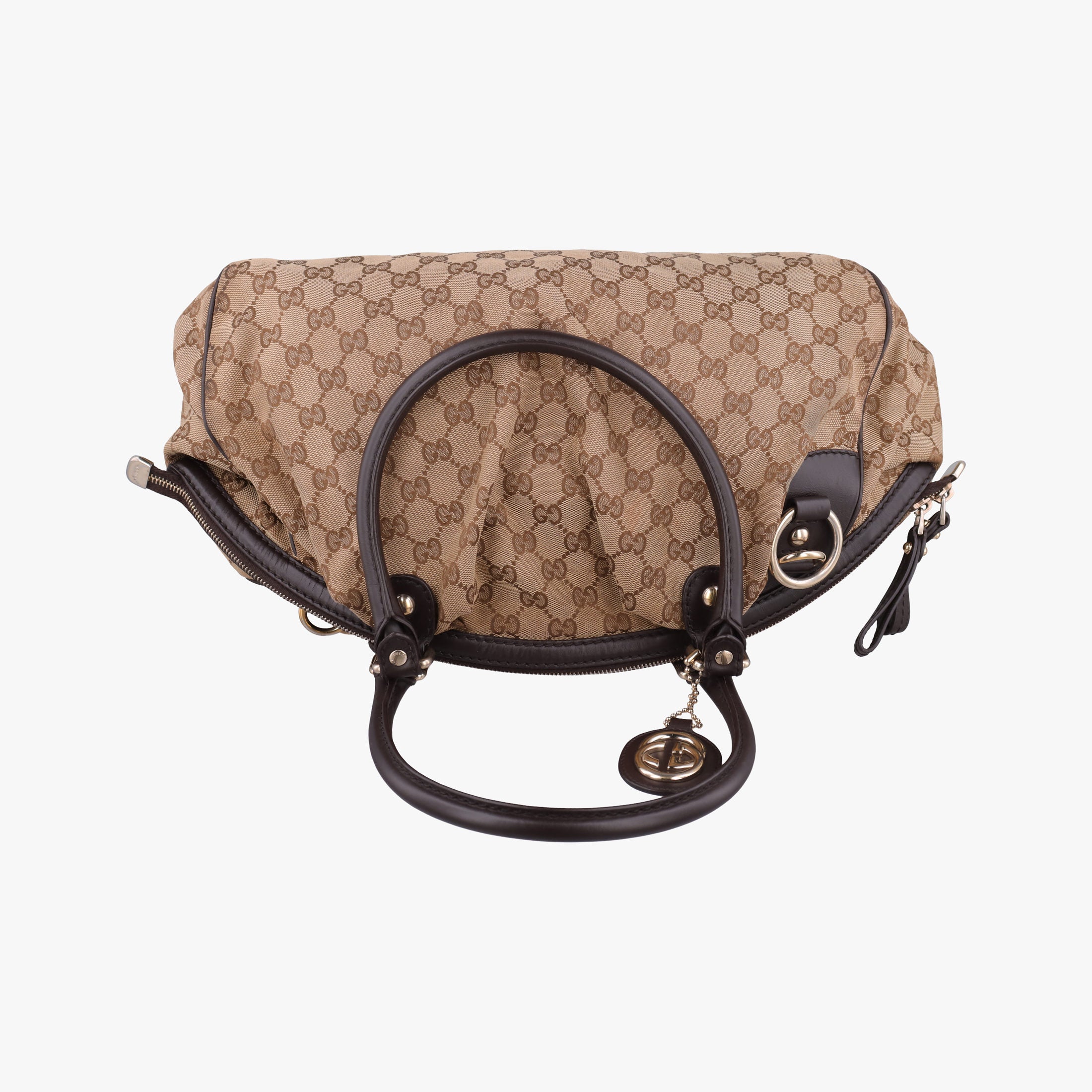 Sukey GUCCISSIMA Beige×Brown canvas 223974 E012774439スーキー ディアマンテ ベージュ×ブラウン キャンバス 223974 E012774439