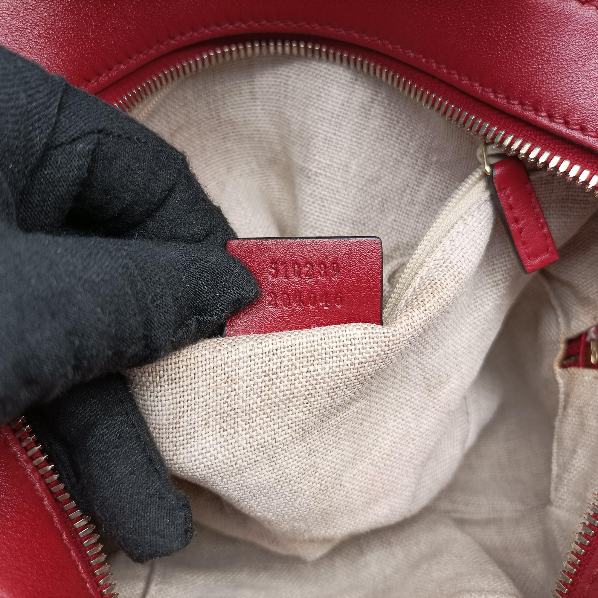 Microguccissima Red Leather 510289 E023878261マイクログッチシマ レッド レザー 510289 E023878261
