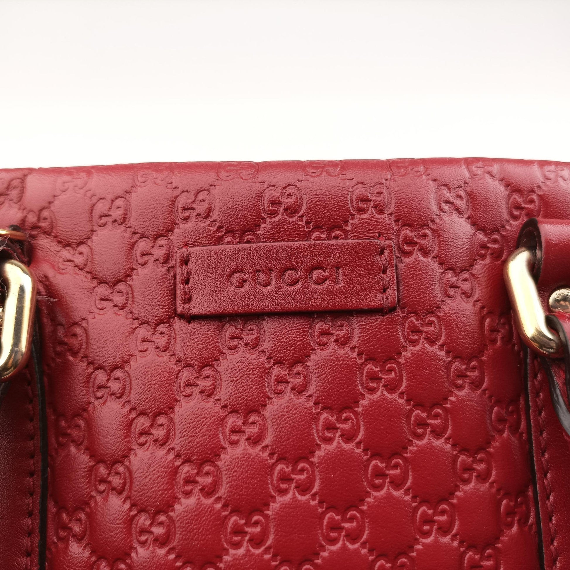 Microguccissima Red Leather 510289 E023878261マイクログッチシマ レッド レザー 510289 E023878261