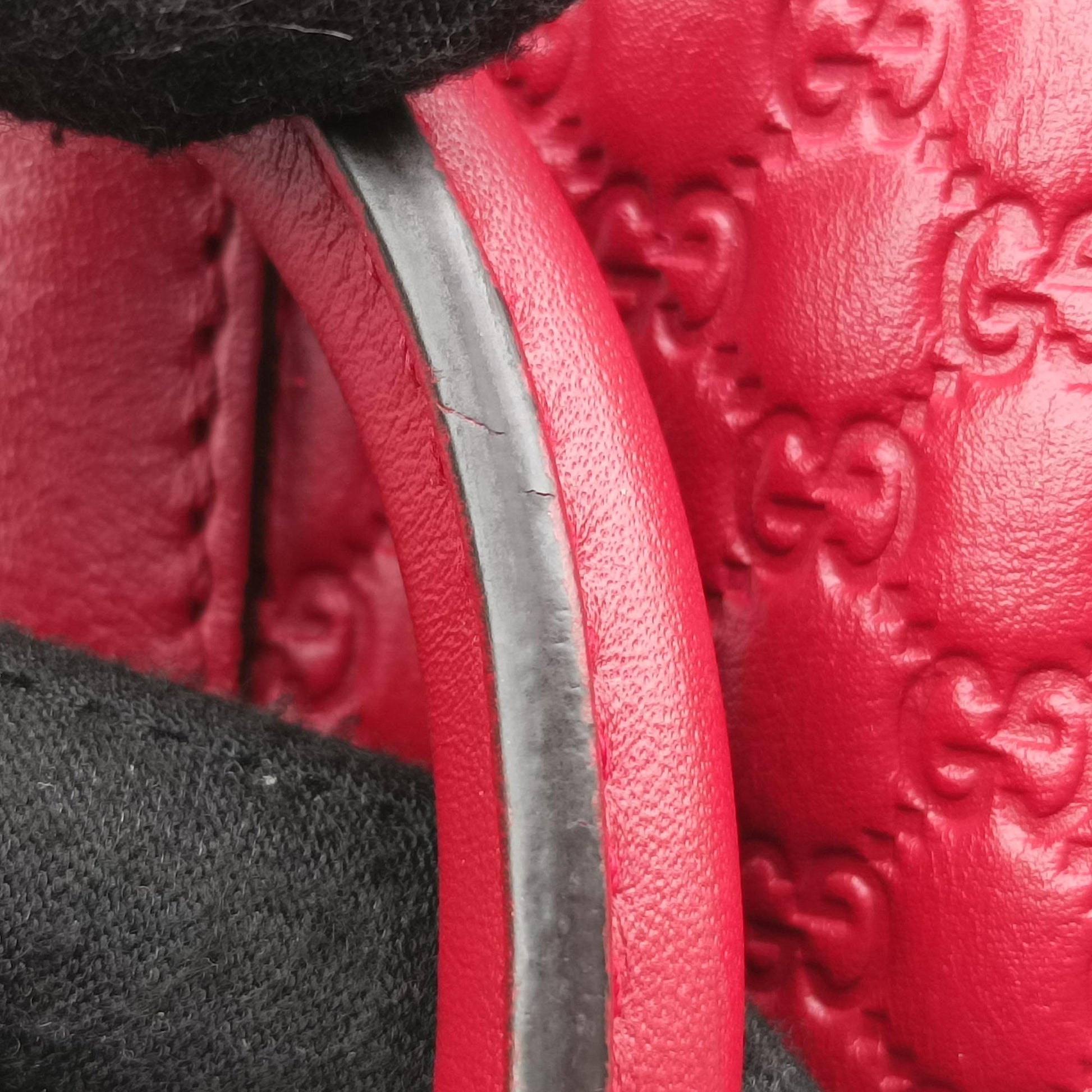 Microguccissima Red Leather 510289 E023878261マイクログッチシマ レッド レザー 510289 E023878261