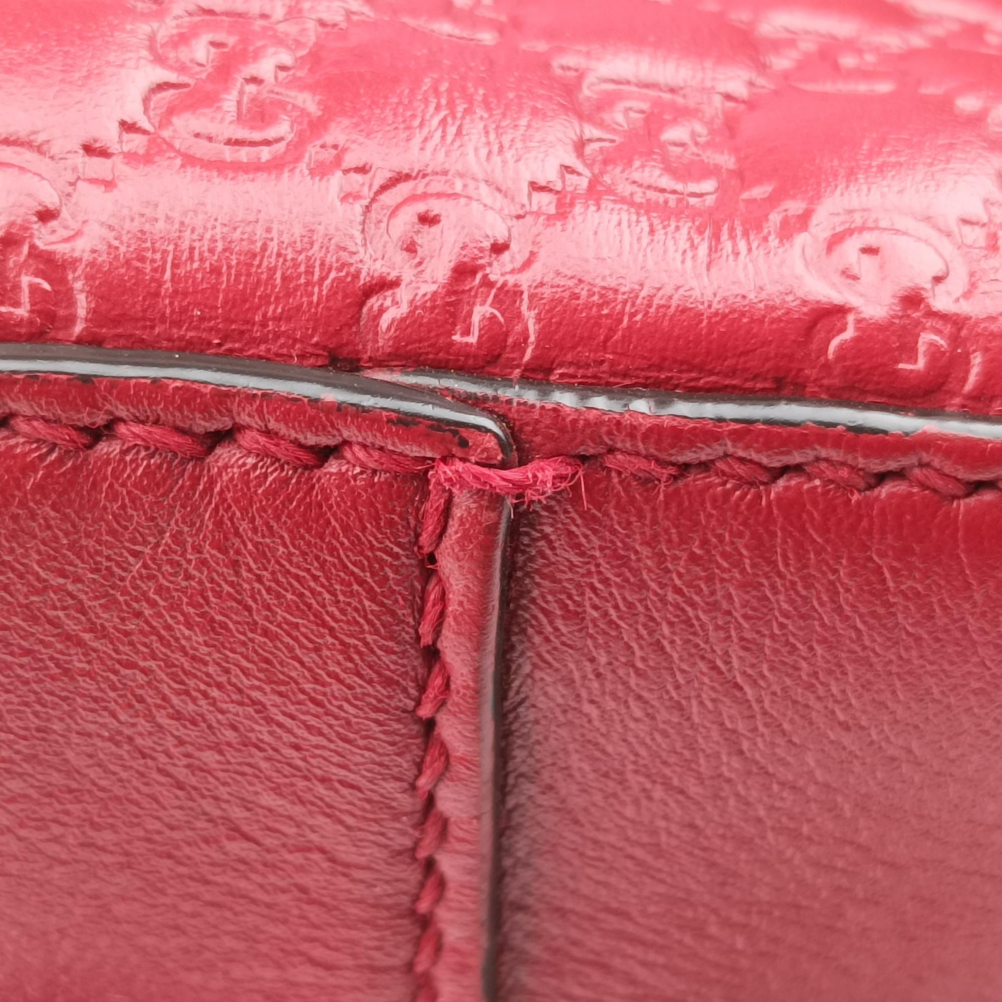 Microguccissima Red Leather 510289 E023878261マイクログッチシマ レッド レザー 510289 E023878261