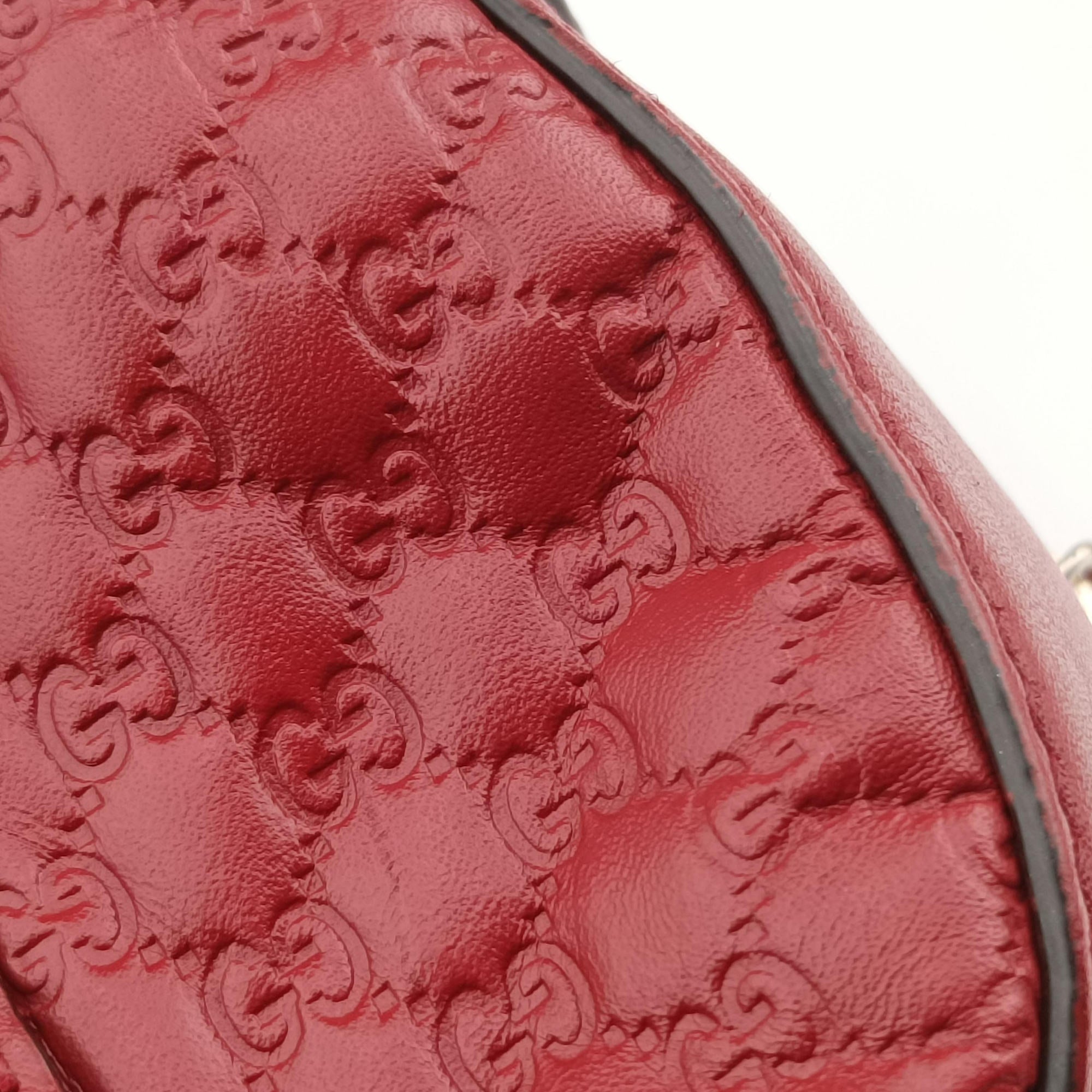Microguccissima Red Leather 510289 E023878261マイクログッチシマ レッド レザー 510289 E023878261