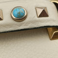 My Rockstud Rolling Flap Top Handle White Leather BL-K997VQ20マイ ロックスタッズ ローリング ホワイト レザー BL-K997VQ20