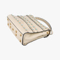 My Rockstud Rolling Flap Top Handle White Leather BL-K997VQ20マイ ロックスタッズ ローリング ホワイト レザー BL-K997VQ20
