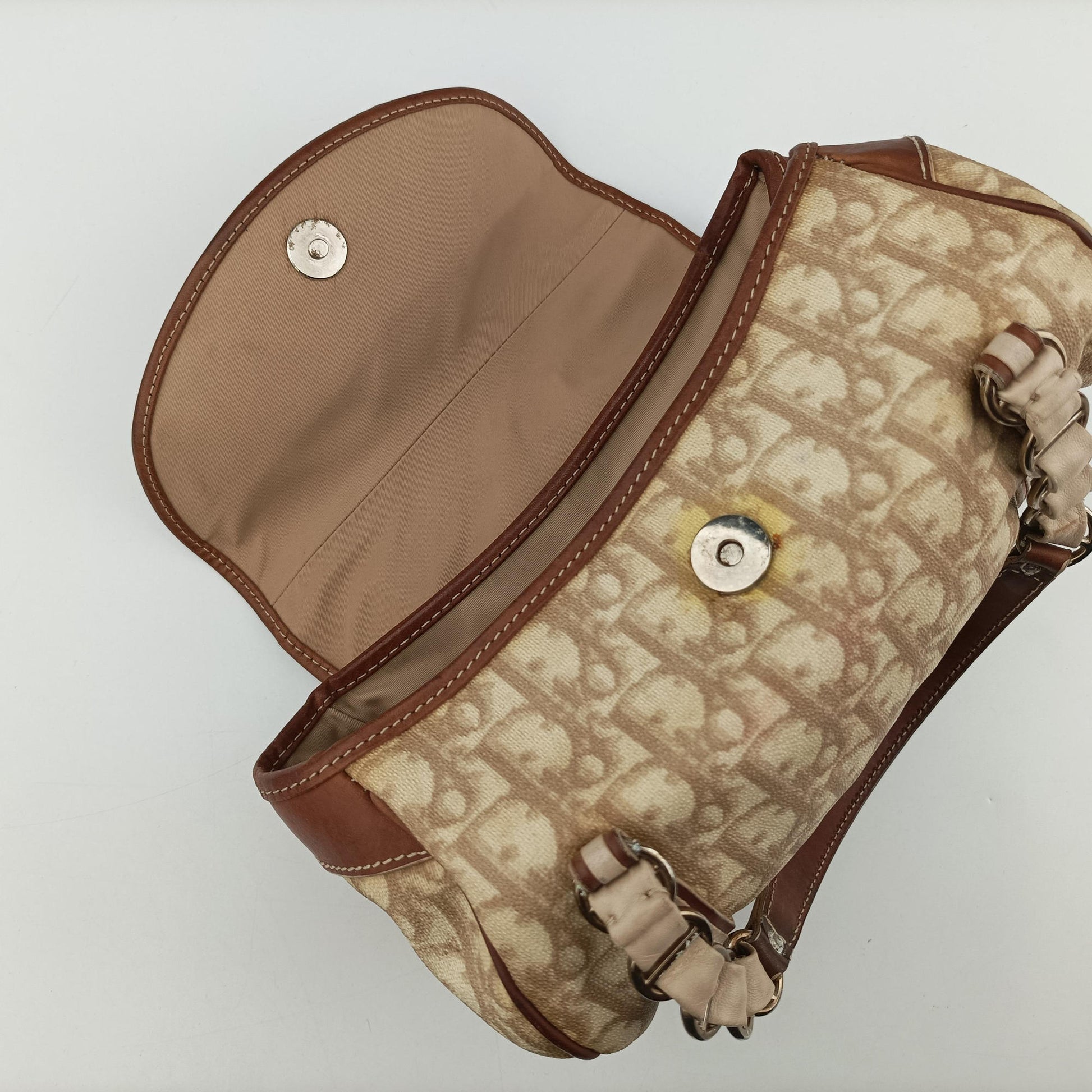 Romantique Trotter Beige x White x Pink PVC Coated Canvas x leather 01-RU-0037ロマンティック トロッター ベージュ×ホワイト×ピンク PVCコーティングキャンバスxレザー 01-RU-0037