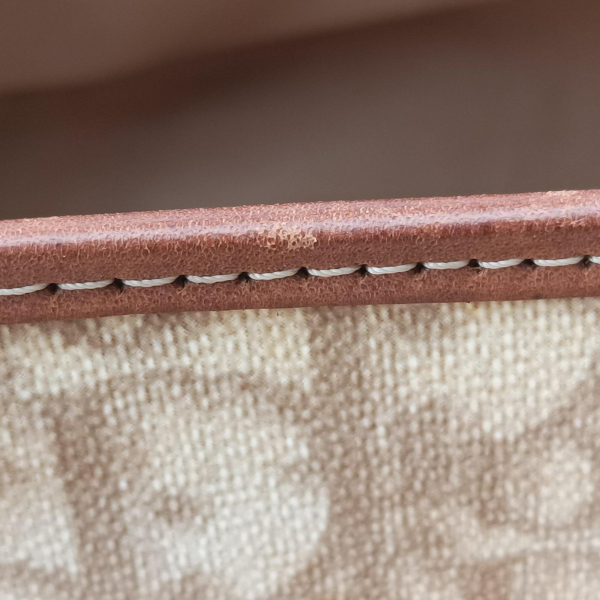Romantique Trotter Beige x White x Pink PVC Coated Canvas x leather 01-RU-0037ロマンティック トロッター ベージュ×ホワイト×ピンク PVCコーティングキャンバスxレザー 01-RU-0037