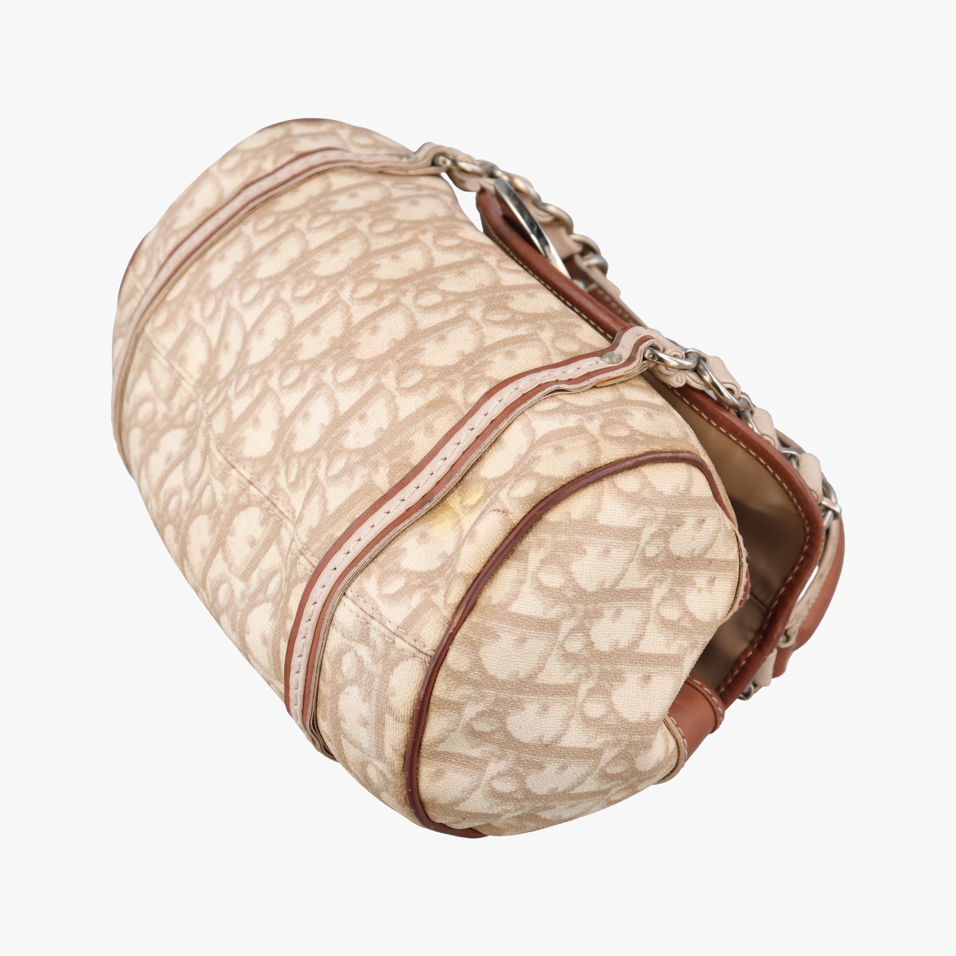 Romantique Trotter Beige x White x Pink PVC Coated Canvas x leather 01-RU-0037ロマンティック トロッター ベージュ×ホワイト×ピンク PVCコーティングキャンバスxレザー 01-RU-0037