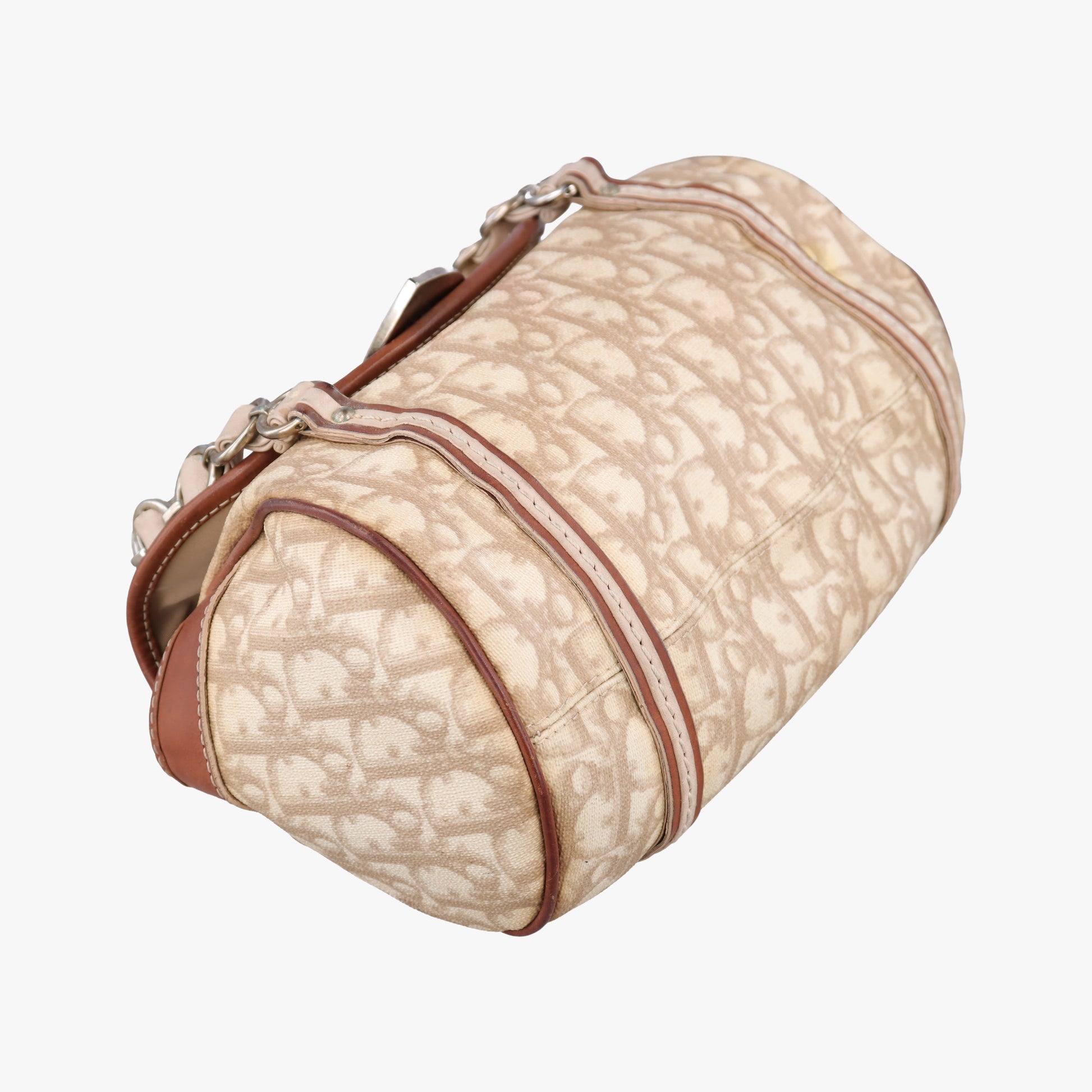 Romantique Trotter Beige x White x Pink PVC Coated Canvas x leather 01-RU-0037ロマンティック トロッター ベージュ×ホワイト×ピンク PVCコーティングキャンバスxレザー 01-RU-0037