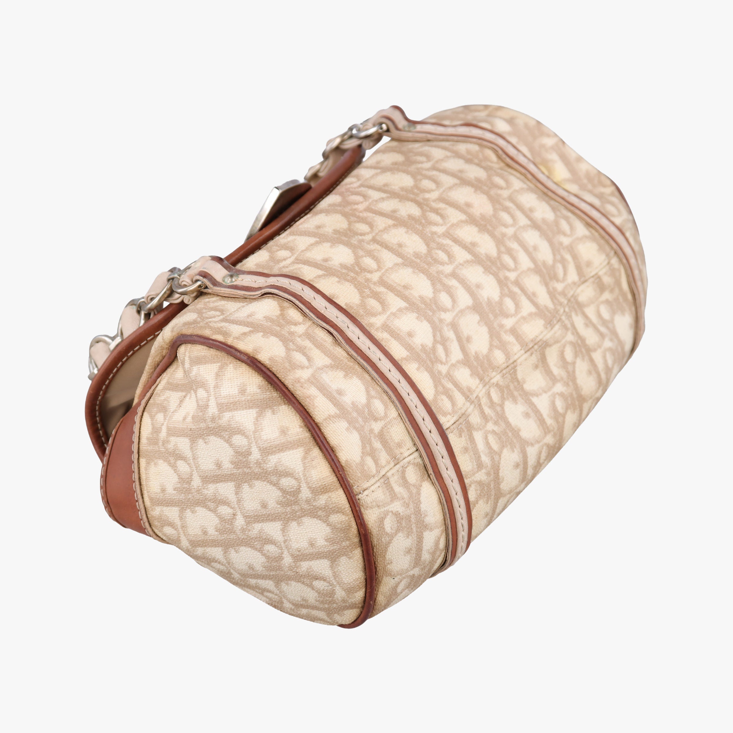 Romantique Trotter Beige x White x Pink PVC Coated Canvas x leather 01-RU-0037ロマンティック トロッター ベージュ×ホワイト×ピンク PVCコーティングキャンバスxレザー 01-RU-0037