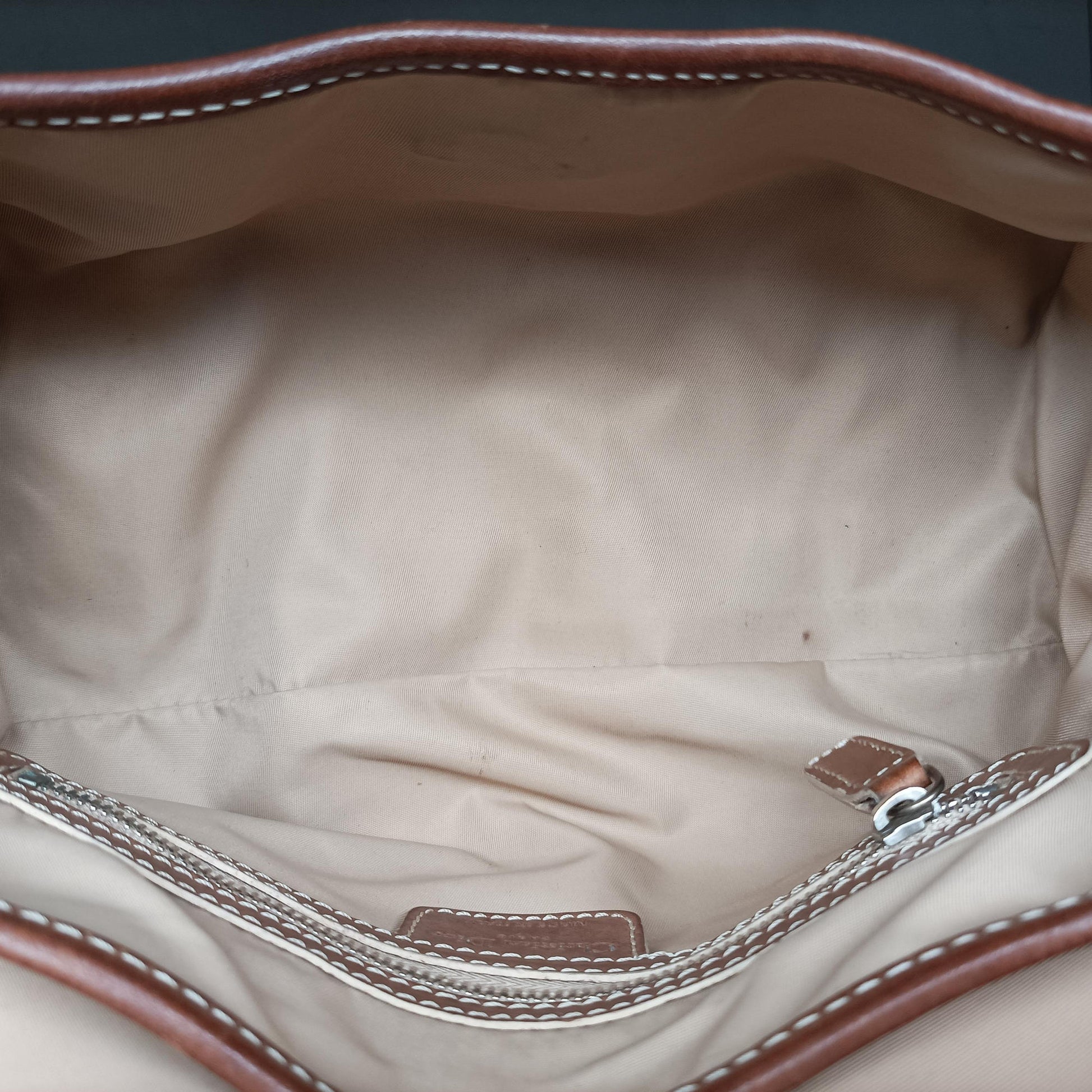 Romantique Trotter Beige x White x Pink PVC Coated Canvas x leather 01-RU-0037ロマンティック トロッター ベージュ×ホワイト×ピンク PVCコーティングキャンバスxレザー 01-RU-0037