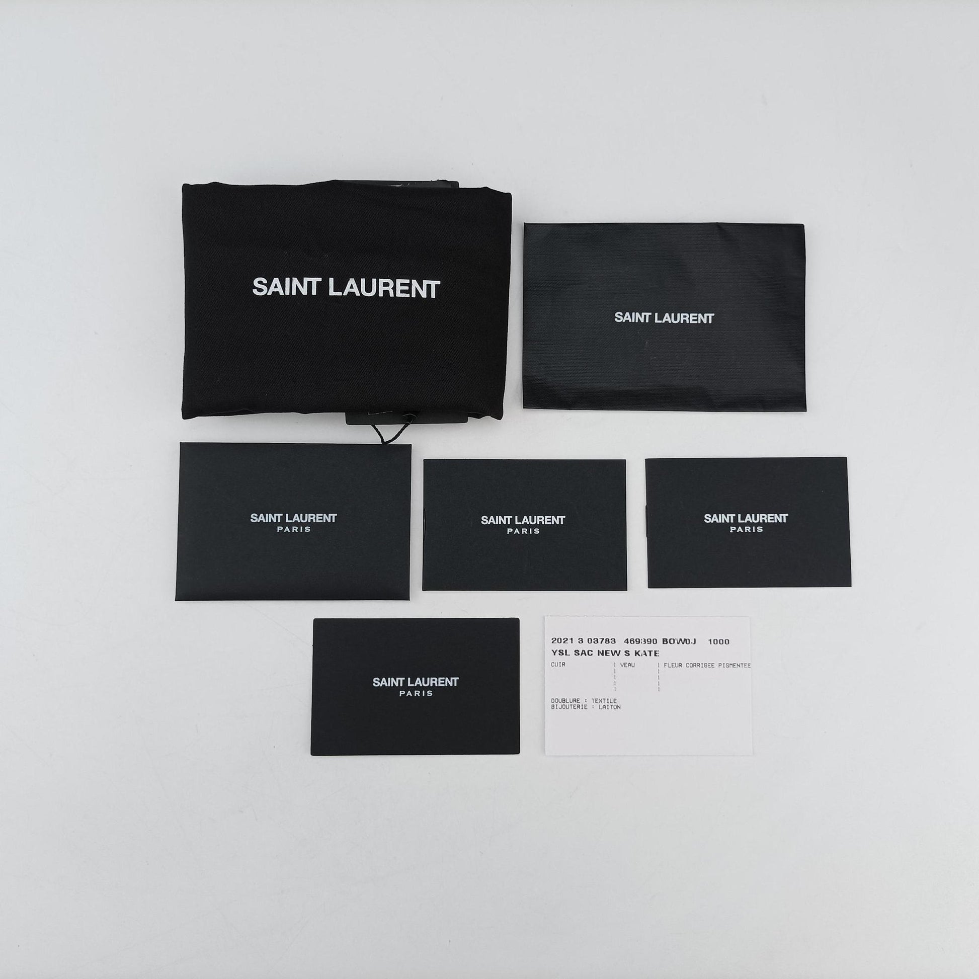 KATE Black Leather 469390 YSL469390.0721ケイト ブラック レザー 469390 YSL469390.0721