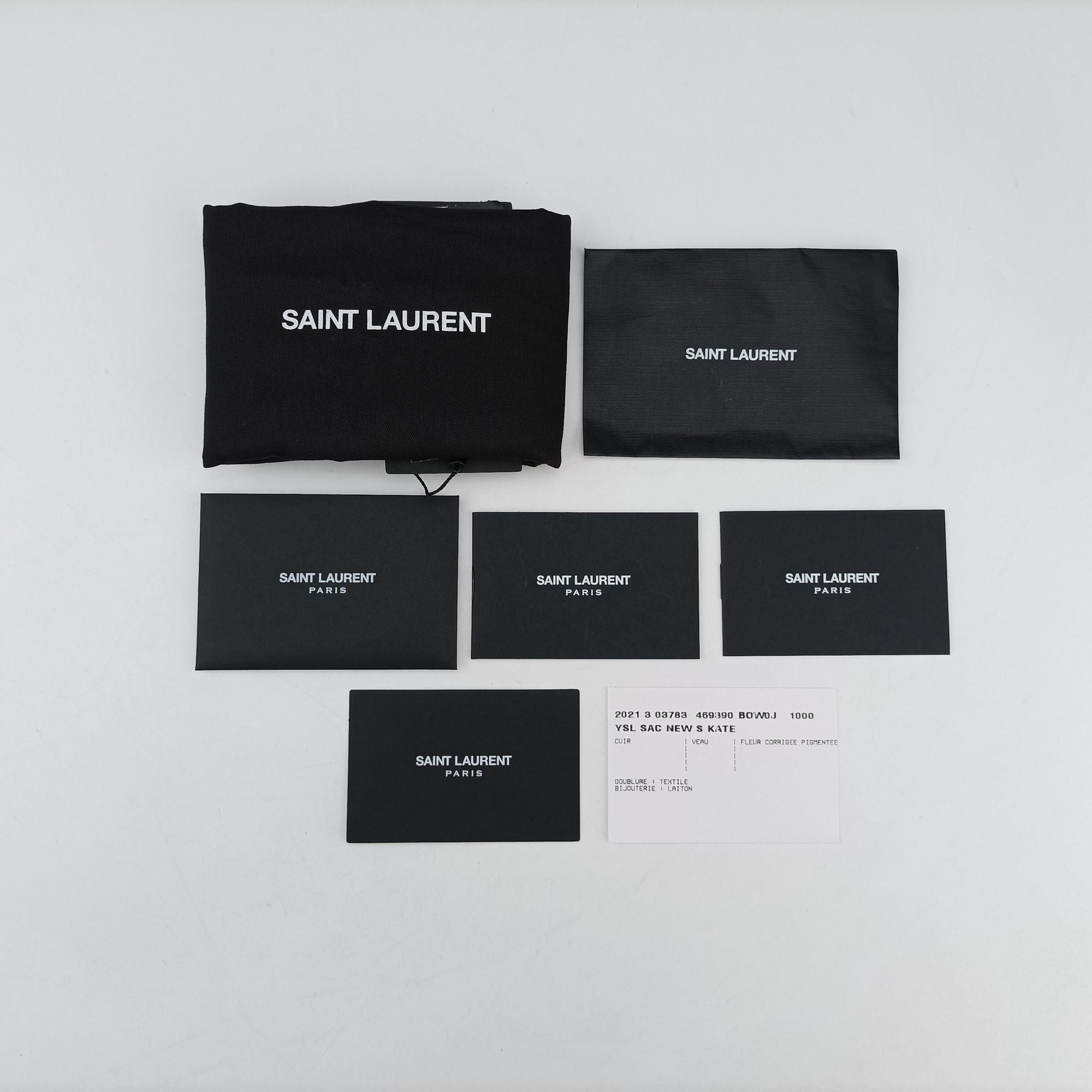 KATE Black Leather 469390 YSL469390.0721ケイト ブラック レザー 469390 YSL469390.0721