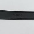 Logo belt Black leather DNP104ロゴベルト ブラック レザー DNP104