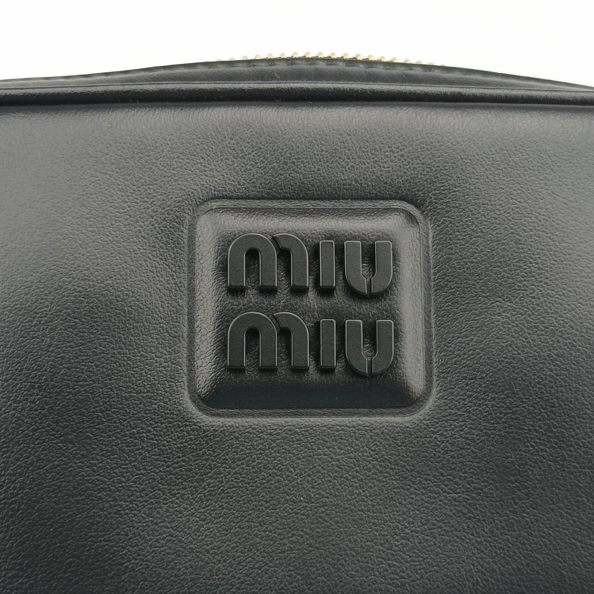 Logo belt Black leather DNP104ロゴベルト ブラック レザー DNP104