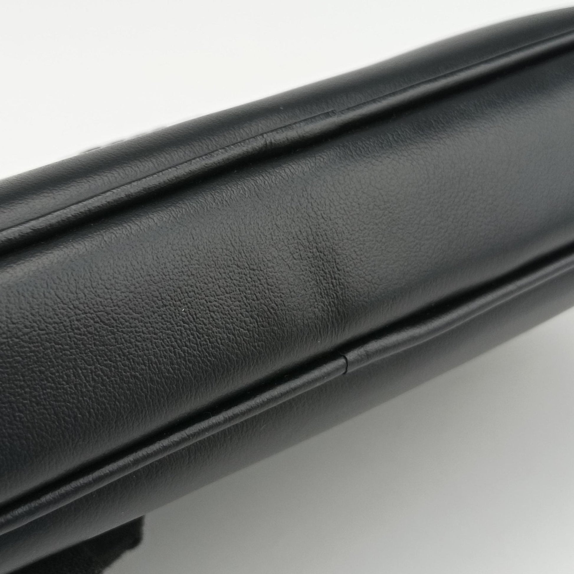 Logo belt Black leather DNP104ロゴベルト ブラック レザー DNP104