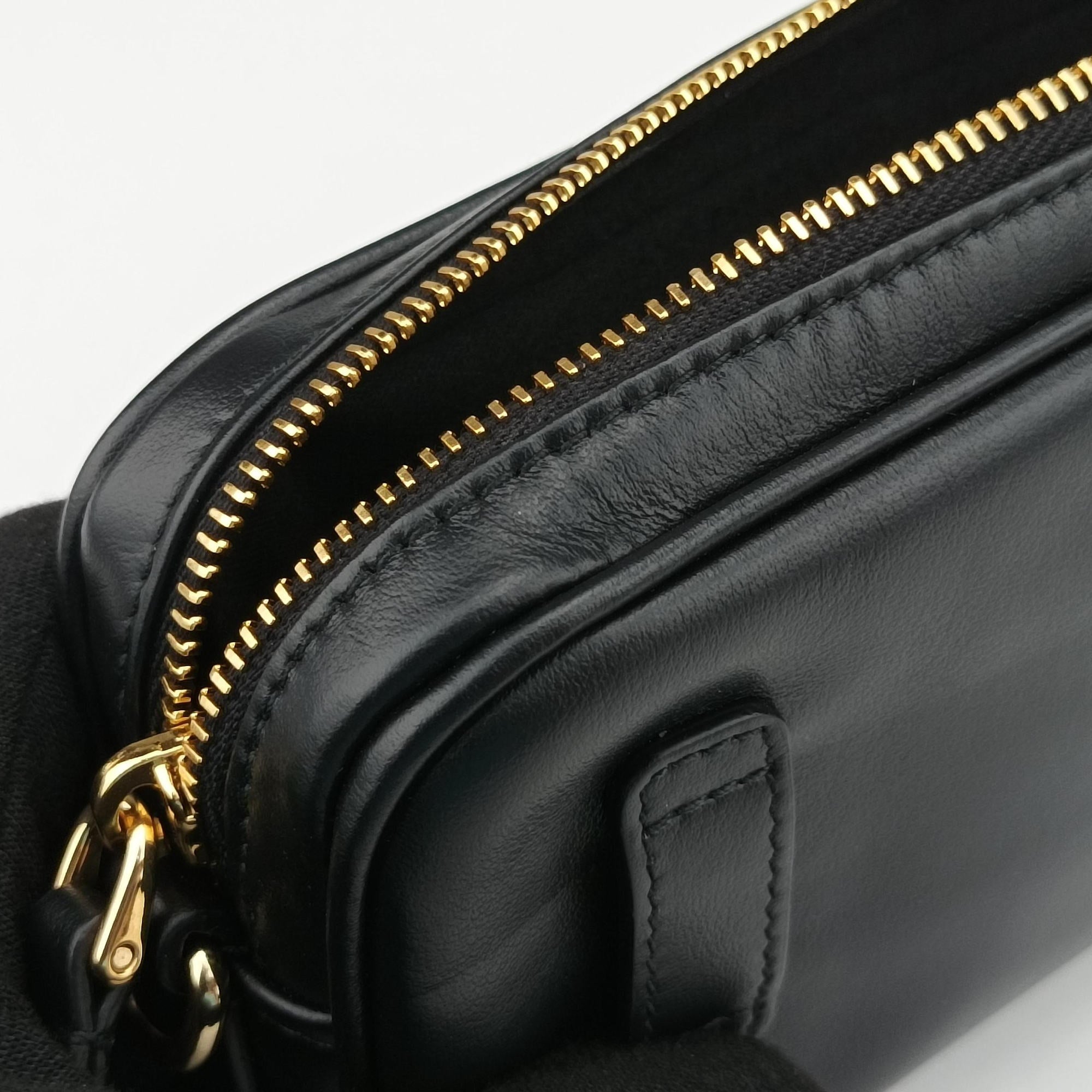 Logo belt Black leather DNP104ロゴベルト ブラック レザー DNP104