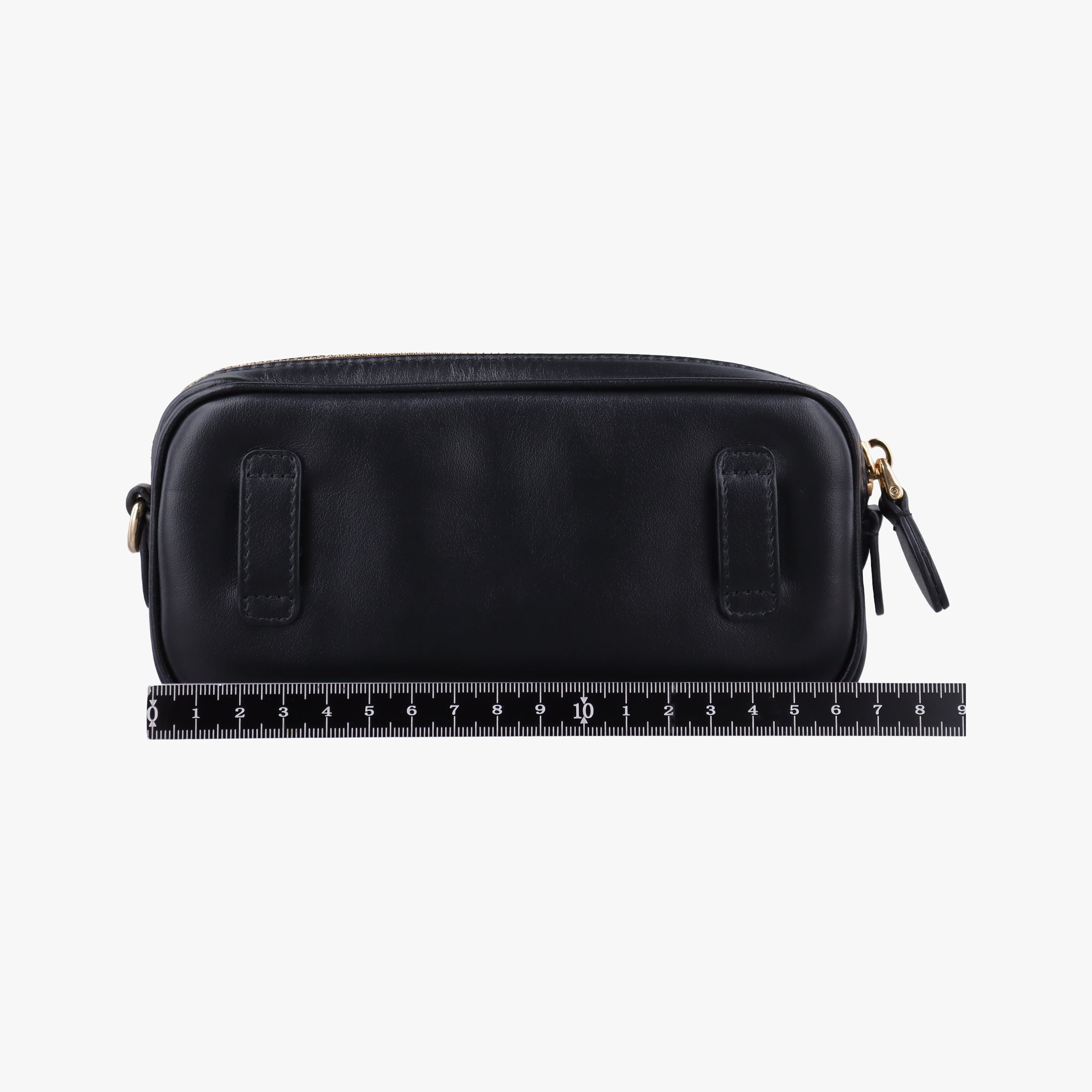 Logo belt Black leather DNP104ロゴベルト ブラック レザー DNP104
