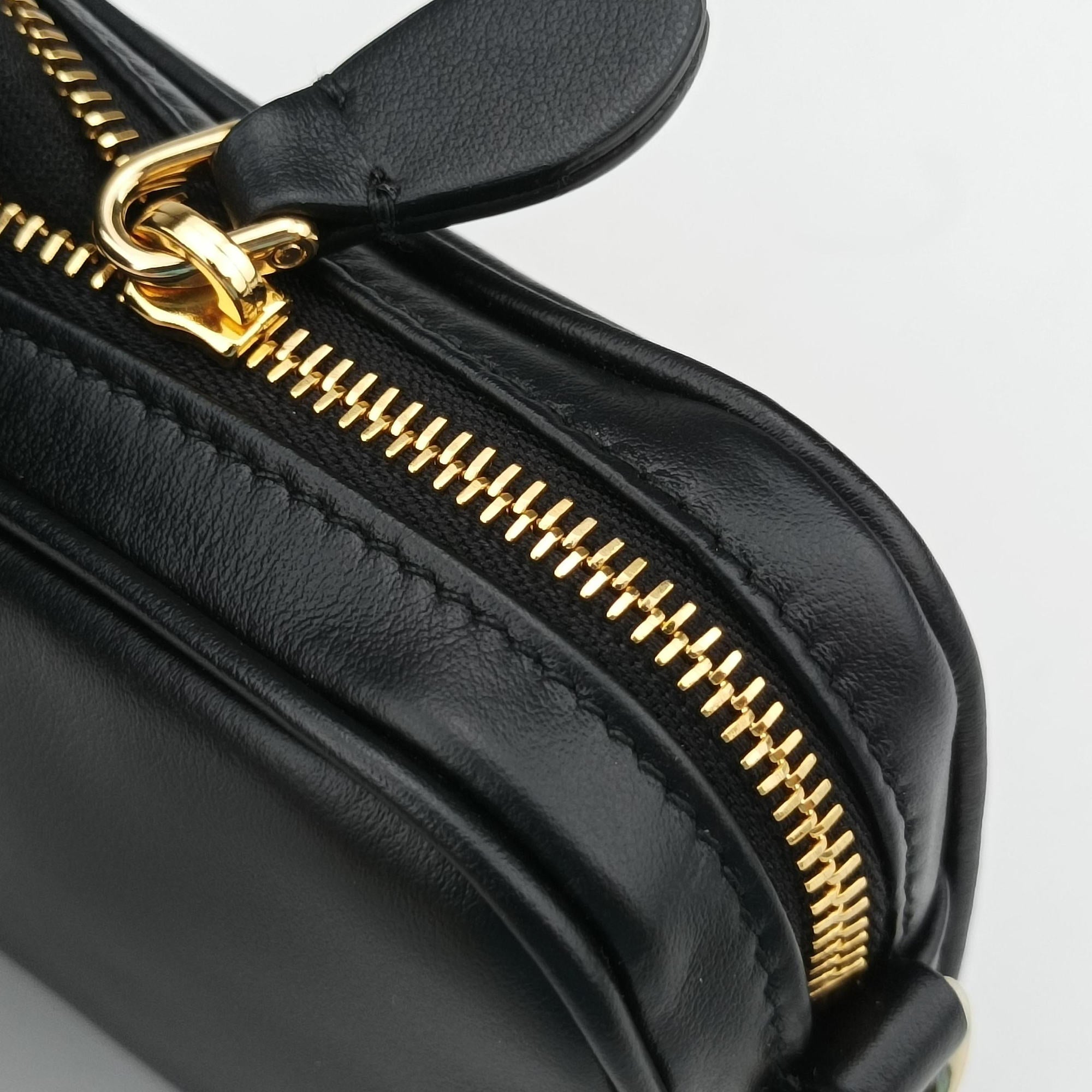 Logo belt Black leather DNP104ロゴベルト ブラック レザー DNP104