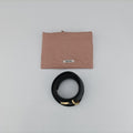 Logo belt Black leather DNP104ロゴベルト ブラック レザー DNP104