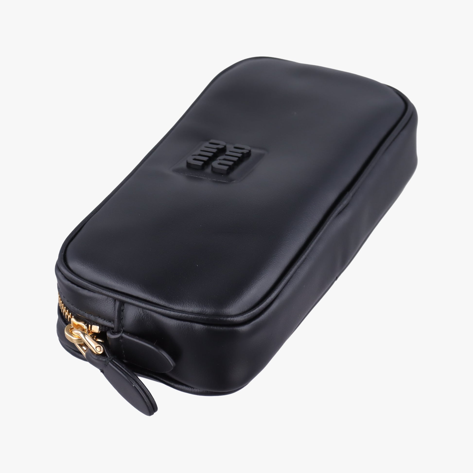 Logo belt Black leather DNP104ロゴベルト ブラック レザー DNP104