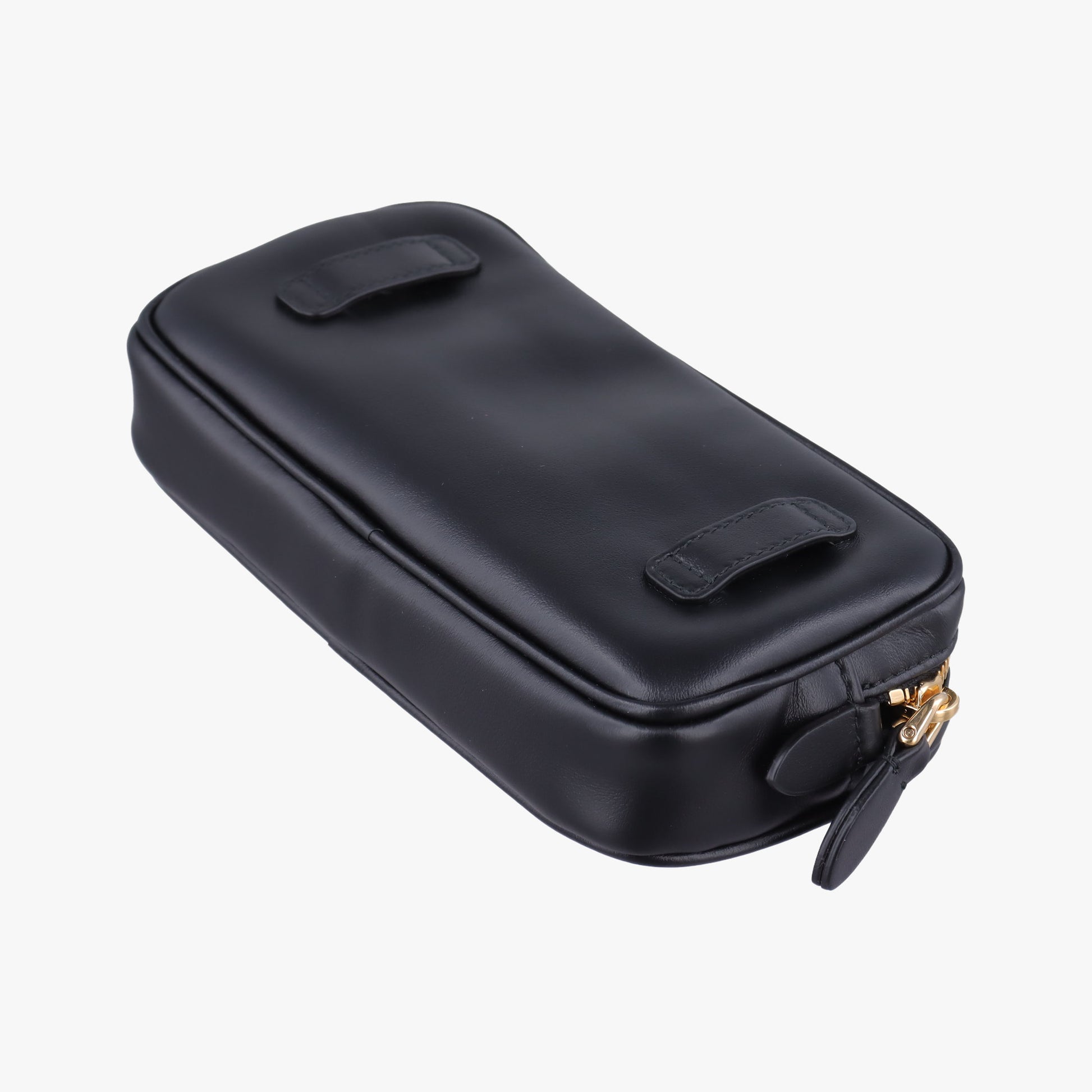 Logo belt Black leather DNP104ロゴベルト ブラック レザー DNP104