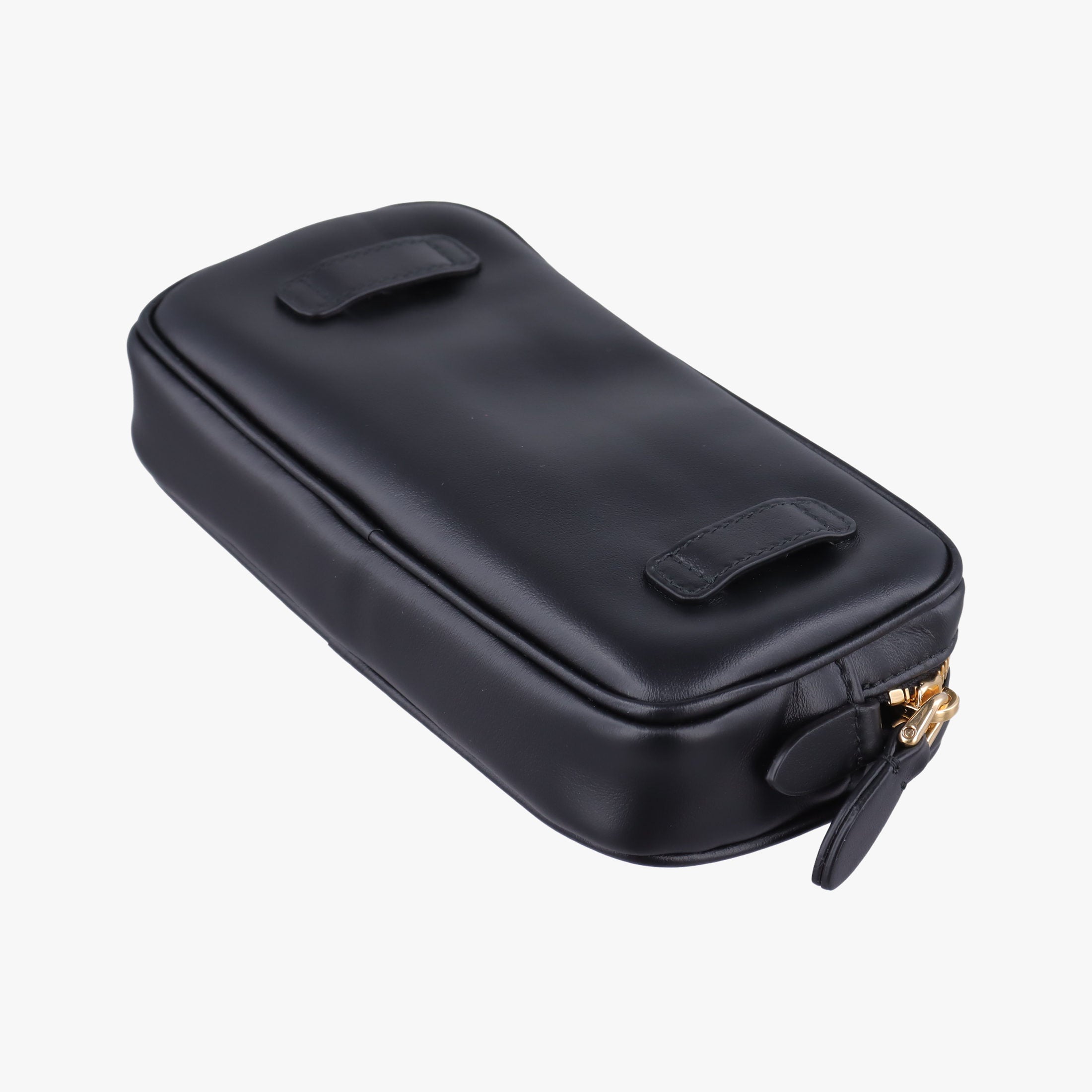 Logo belt Black leather DNP104ロゴベルト ブラック レザー DNP104